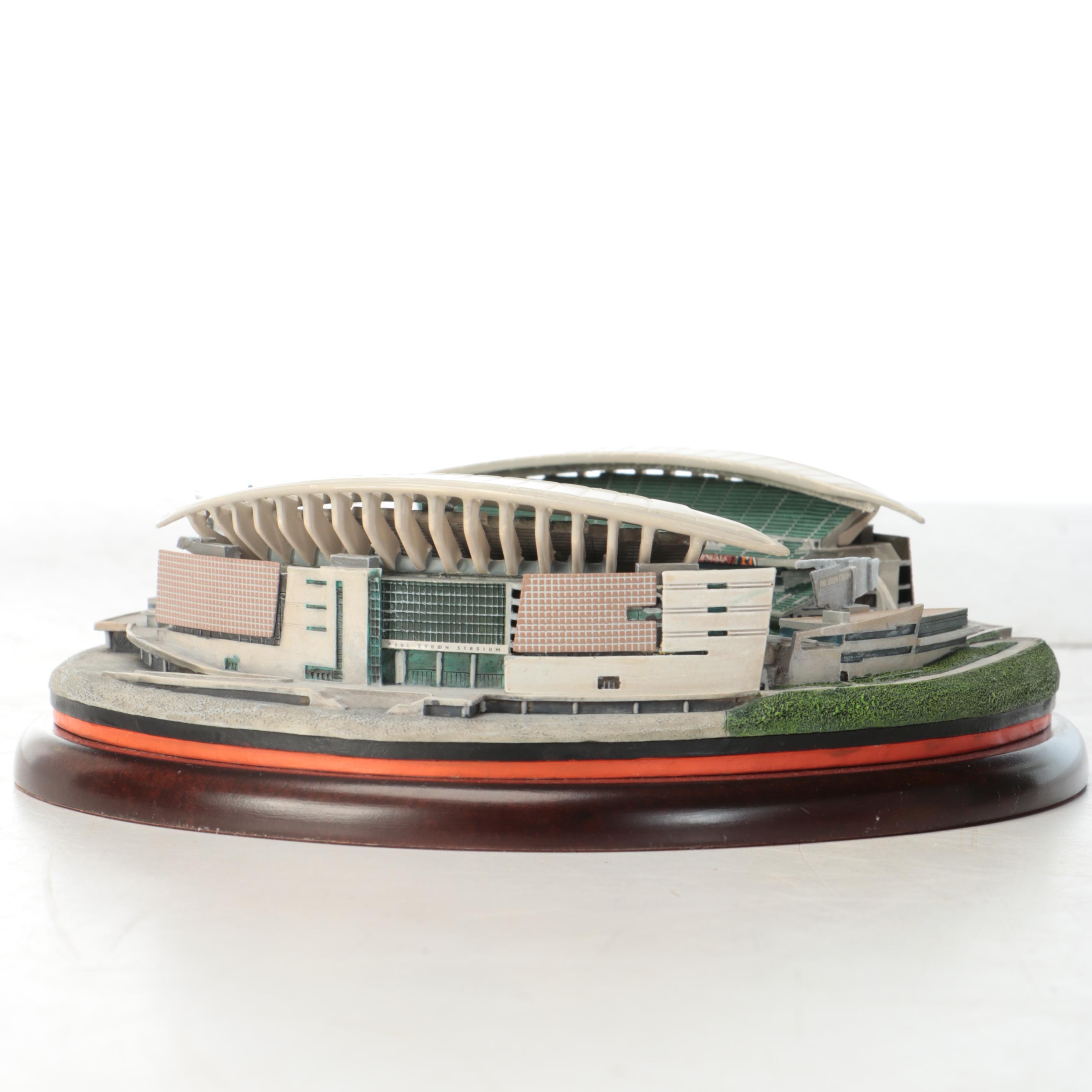 1988 Cincinnati Bengals Team Poster with Stadium Figurine and More Team Décor