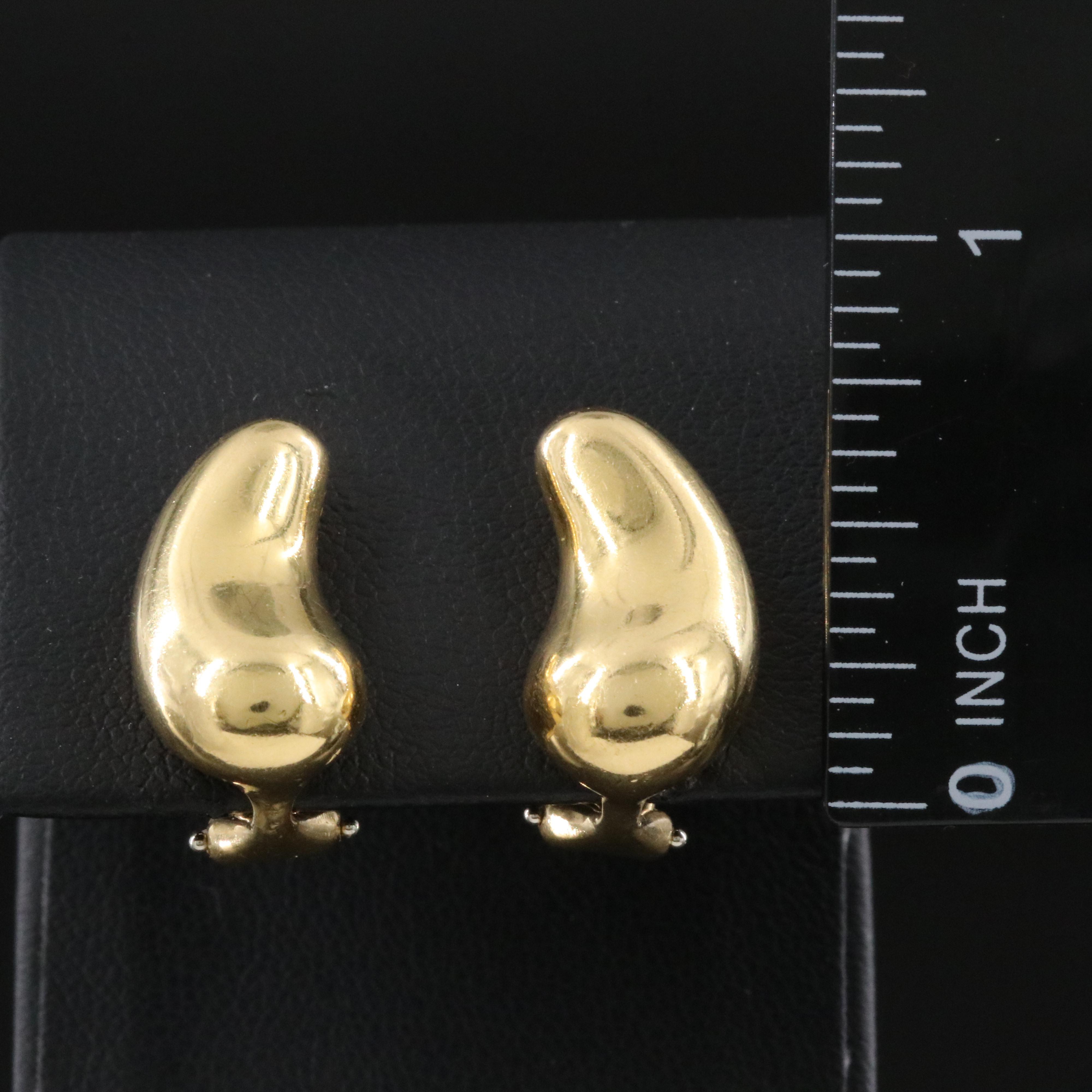 Elsa Peretti for Tiffany & Co. 18K Teardrop Clip Earrings