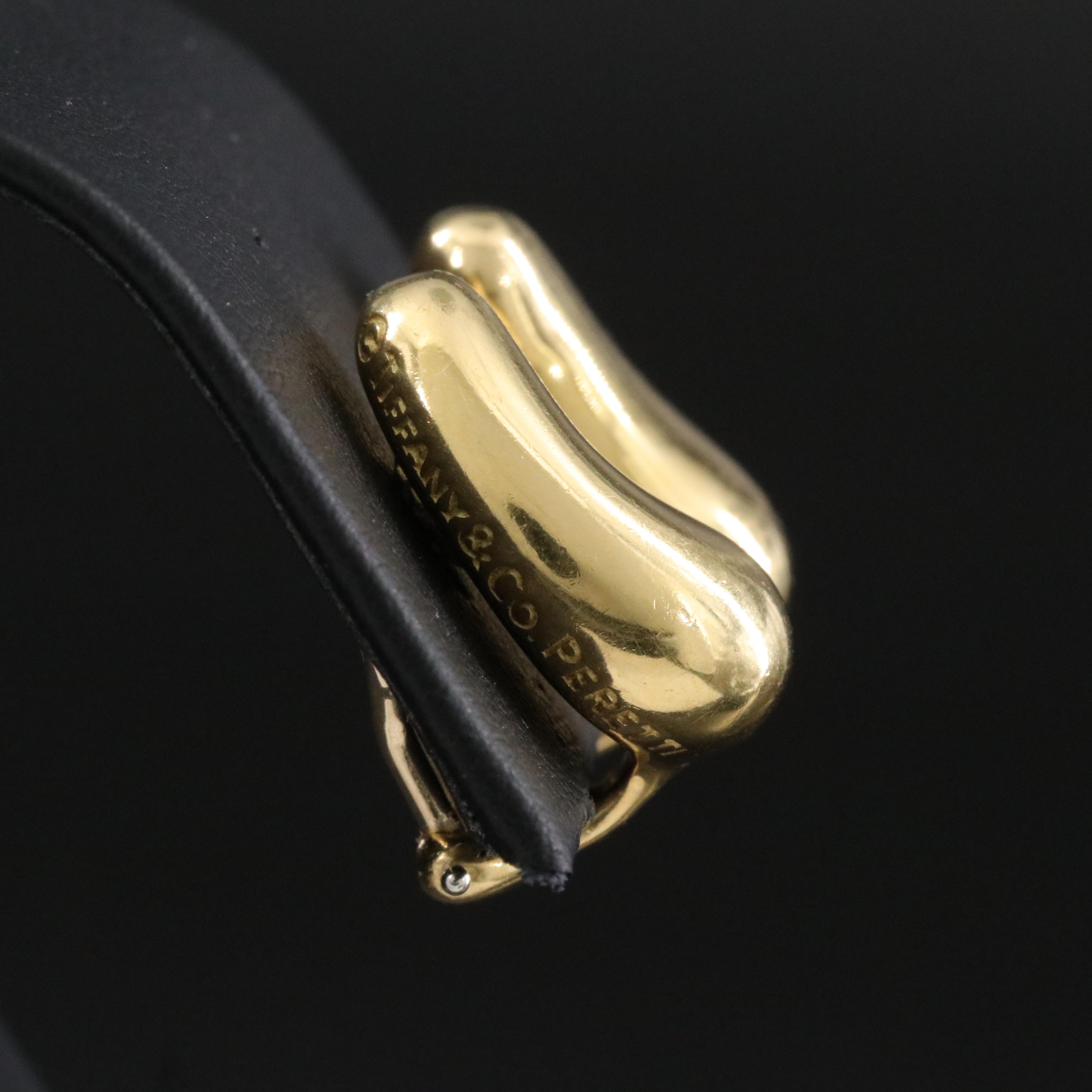 Elsa Peretti for Tiffany & Co. 18K Teardrop Clip Earrings