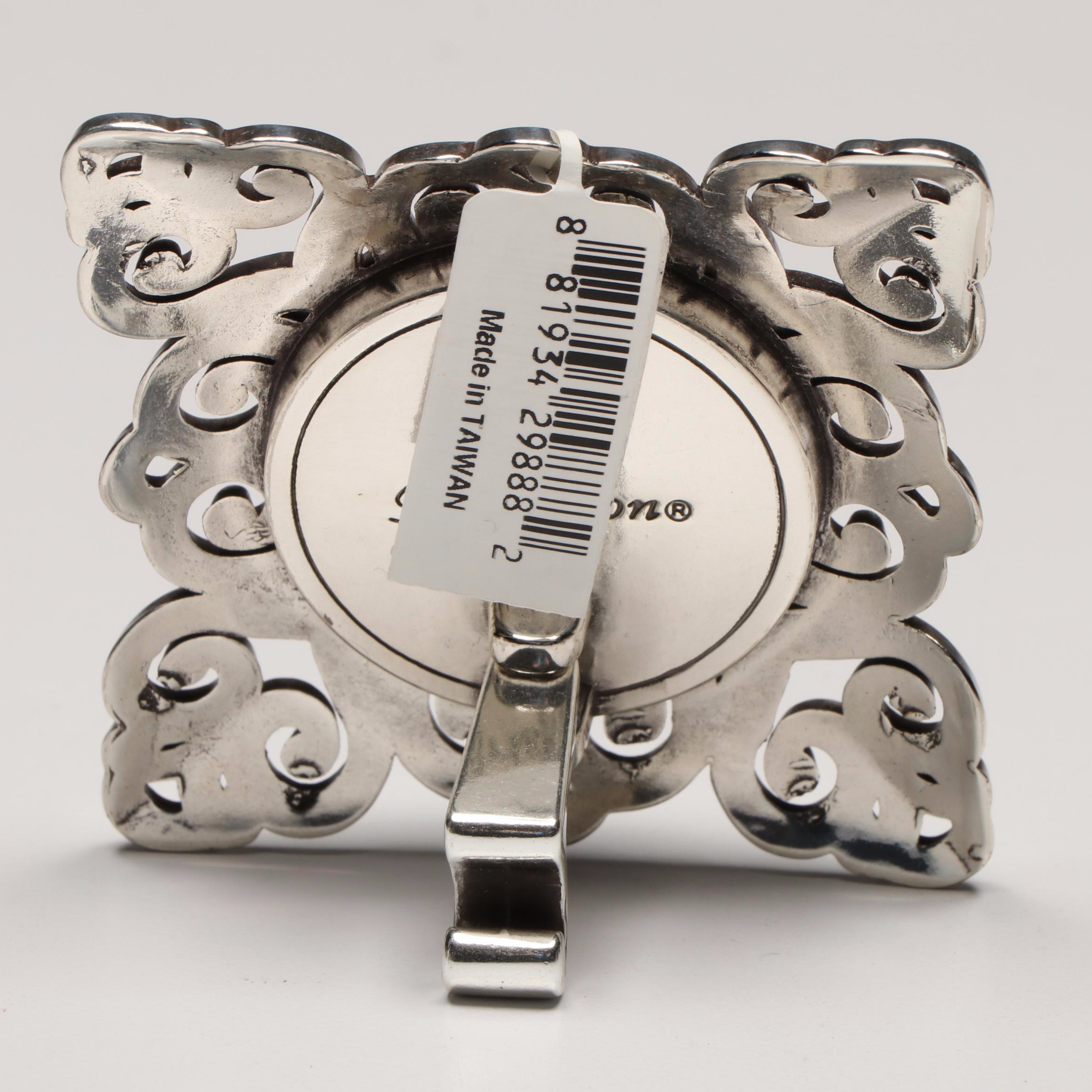 Seiko Gilt Finish and Brighton Silver Finish Desk Clocks