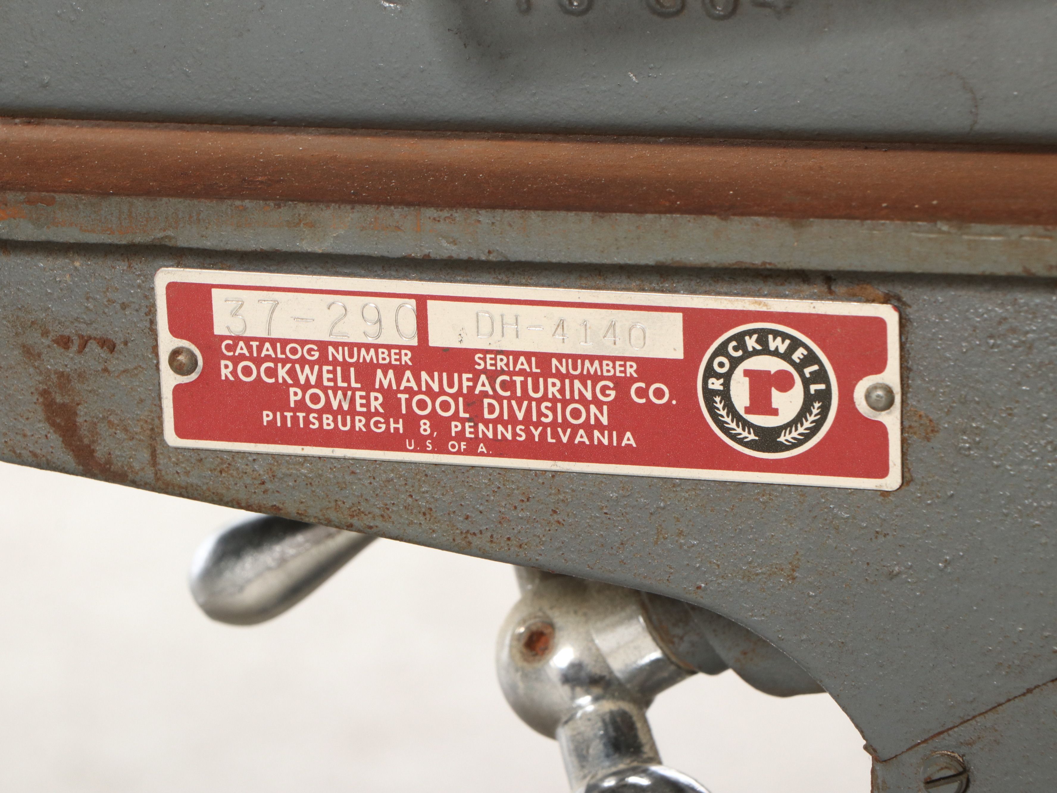 Delta Rockwell Jointer with Stand, Mid-20th Century
