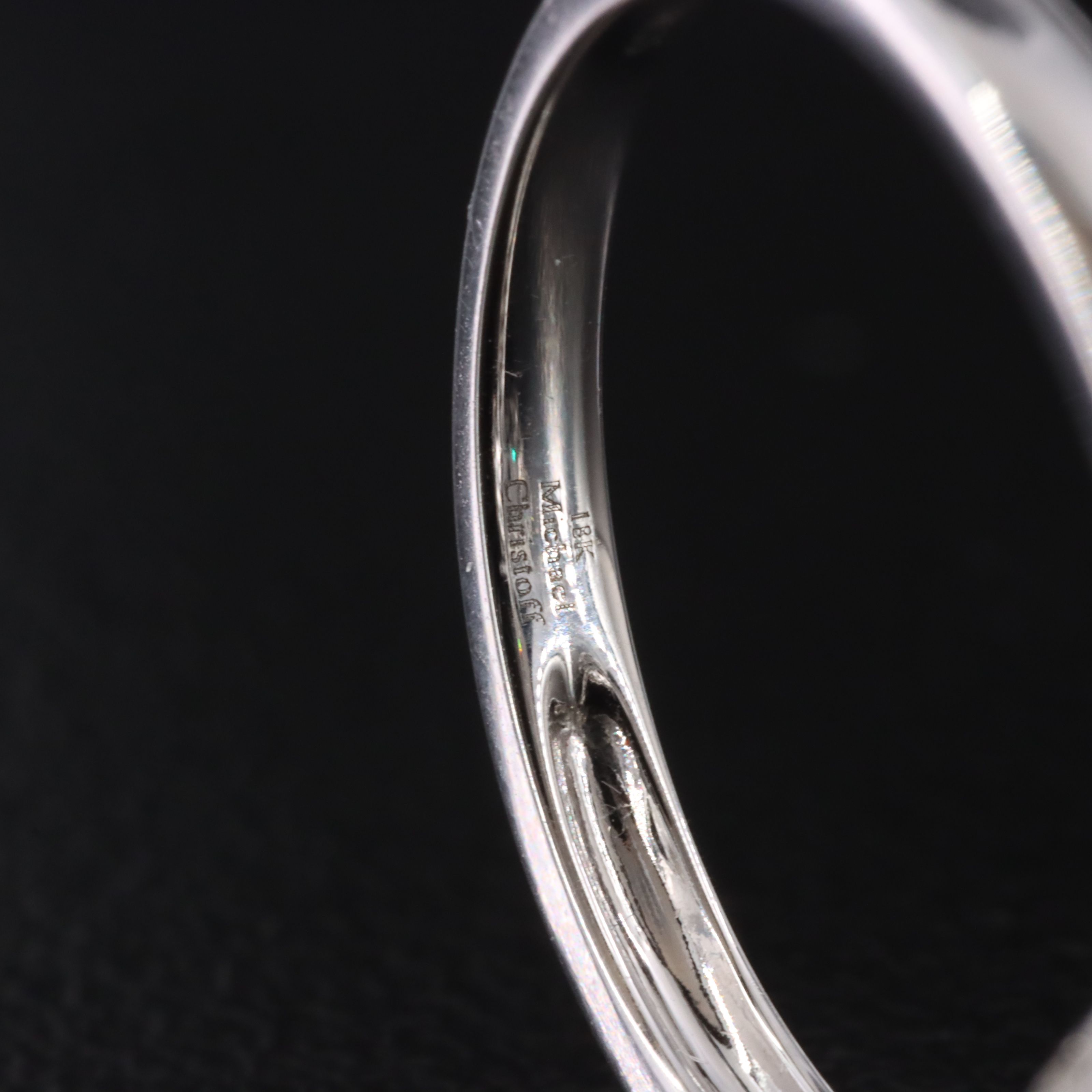 Michael Christoff 18K Zircon and Diamond Halo Ring