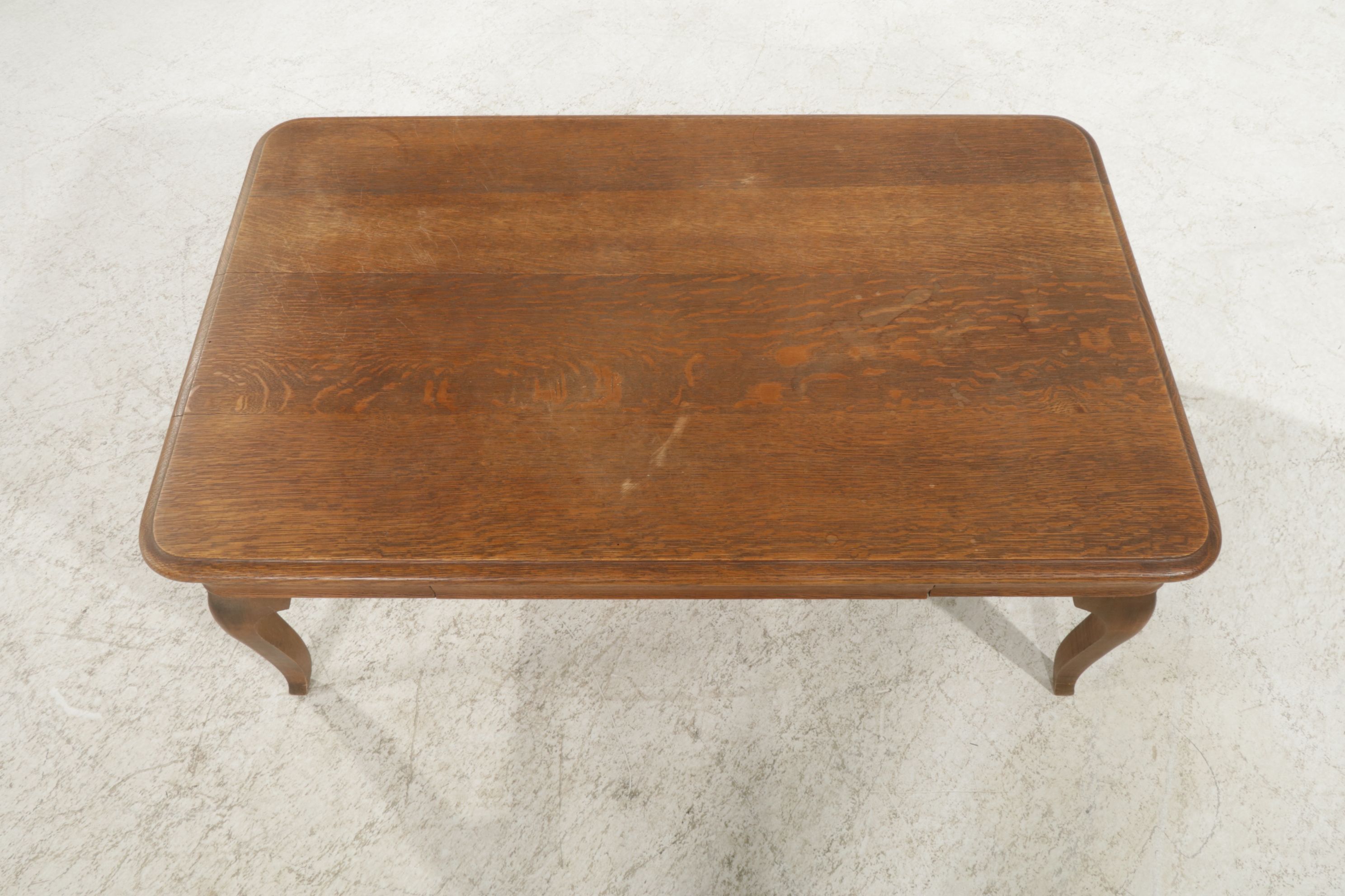 French Provincial Style Oak Coffee Table, Early 20th Century