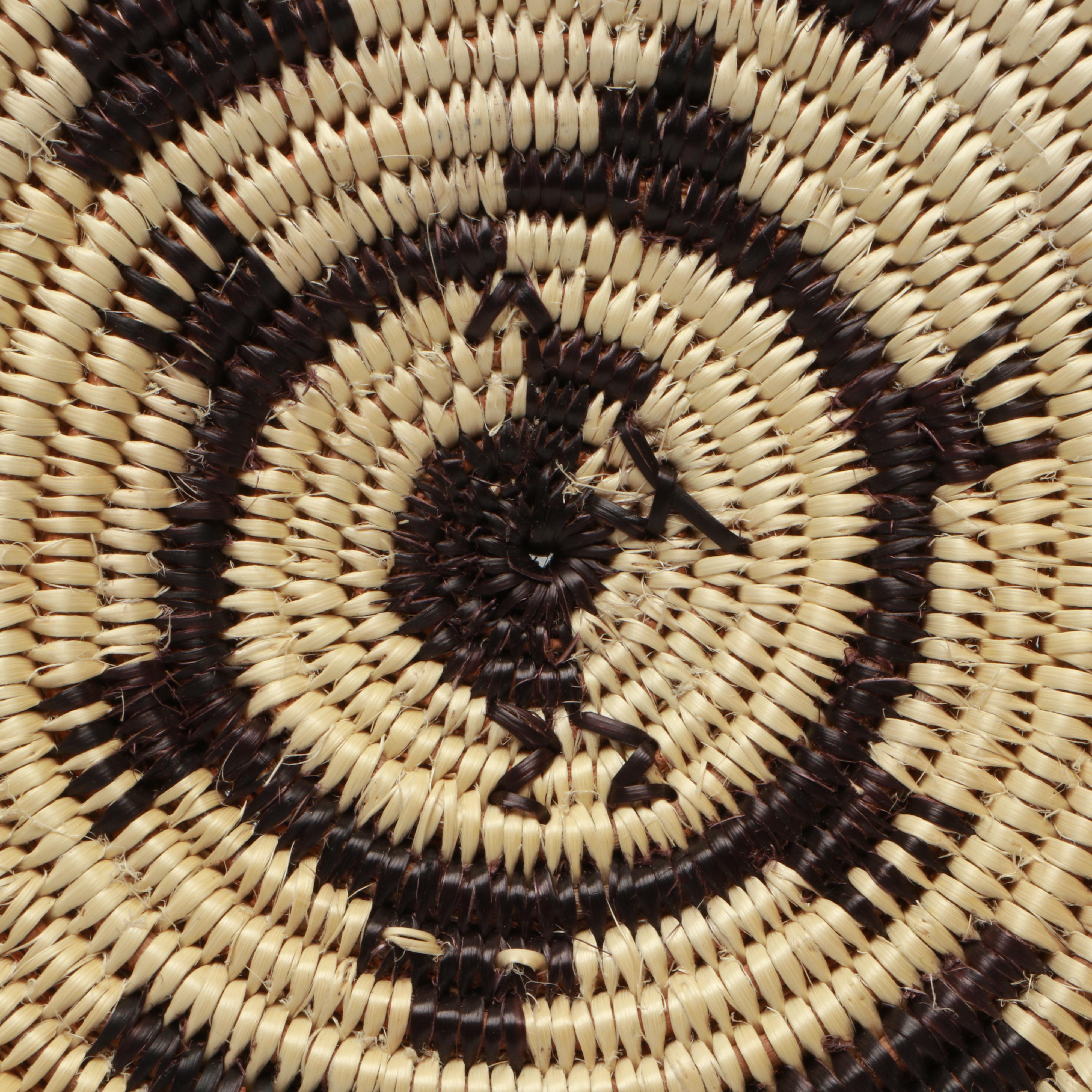 Cecelia Whiskers and Stella Eyetoo Paiute Sumac Round Baskets