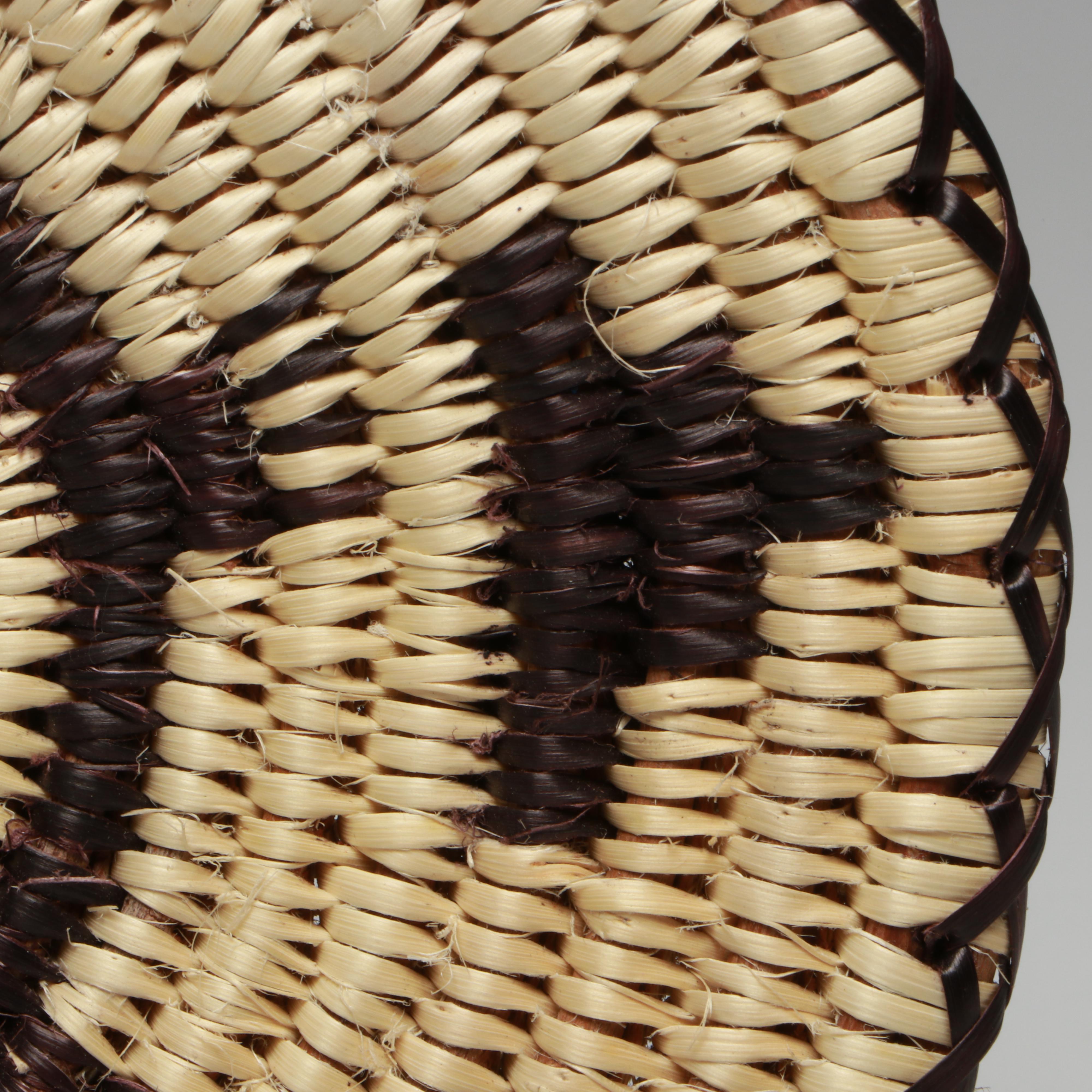 Cecelia Whiskers and Stella Eyetoo Paiute Sumac Round Baskets