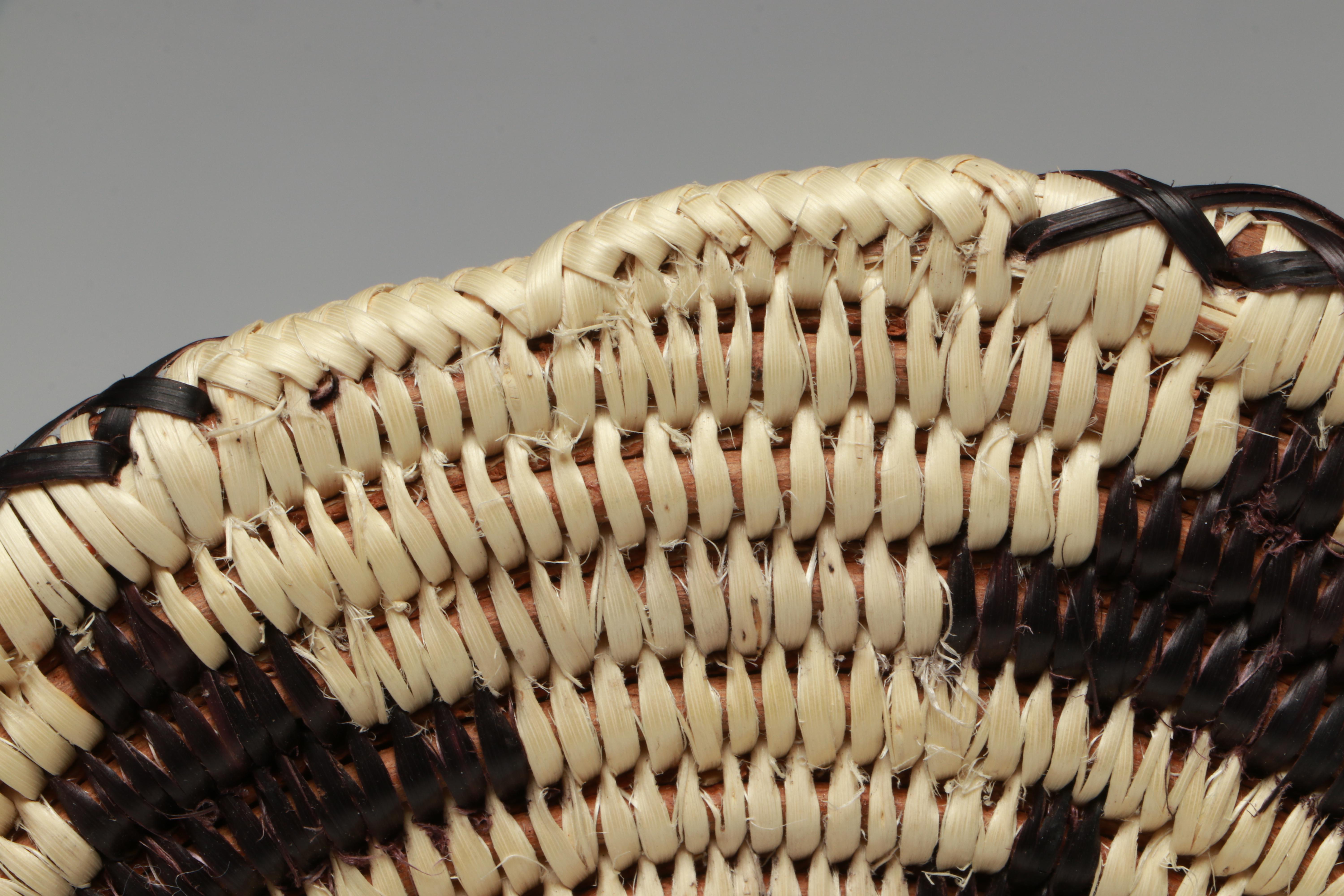 Cecelia Whiskers and Stella Eyetoo Paiute Sumac Round Baskets