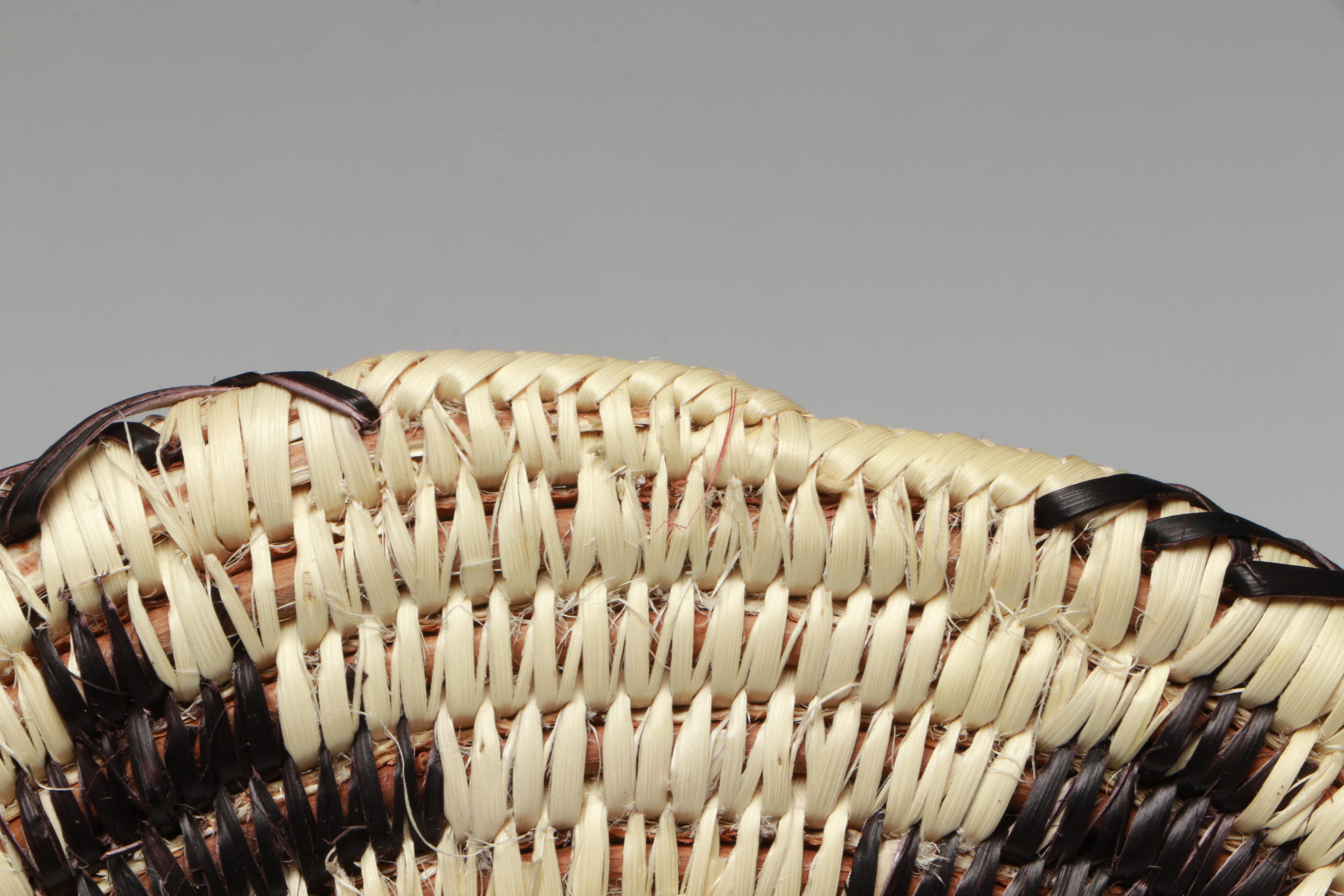 Cecelia Whiskers and Stella Eyetoo Paiute Sumac Round Baskets