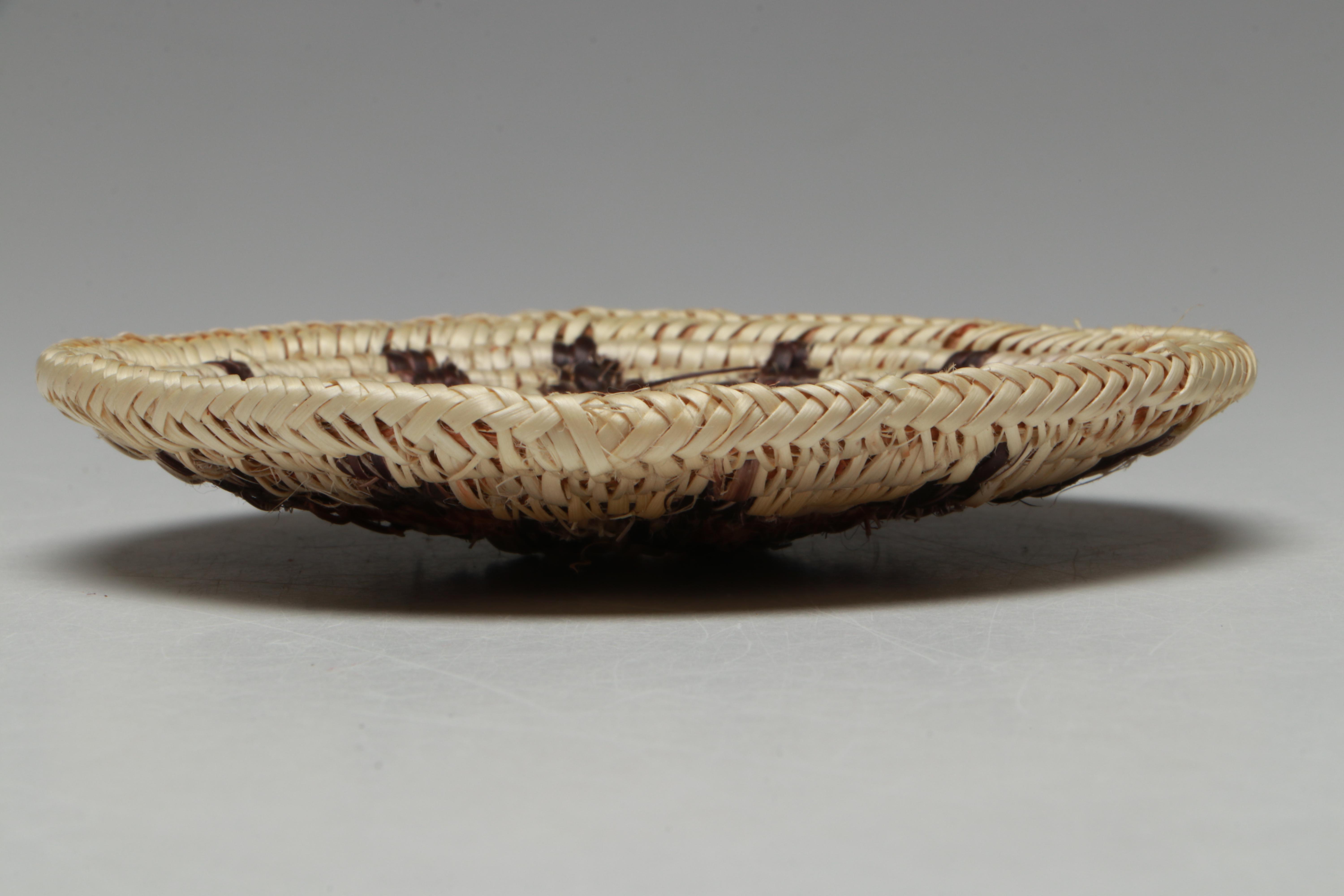 Cecelia Whiskers and Stella Eyetoo Paiute Sumac Round Baskets