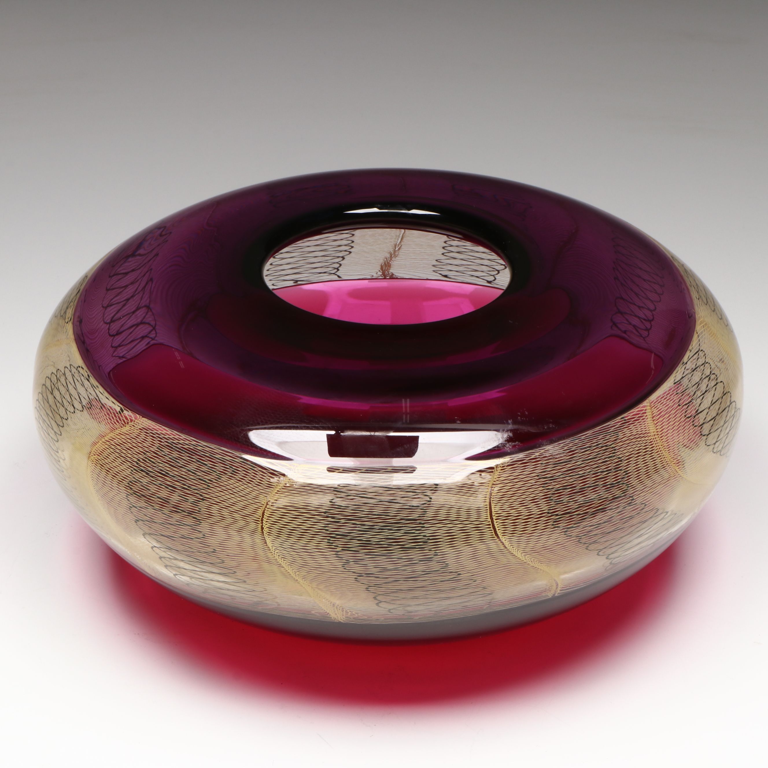 Sam Stang MCM Incalmo Vessel with Zanfirico Center, 21st Century