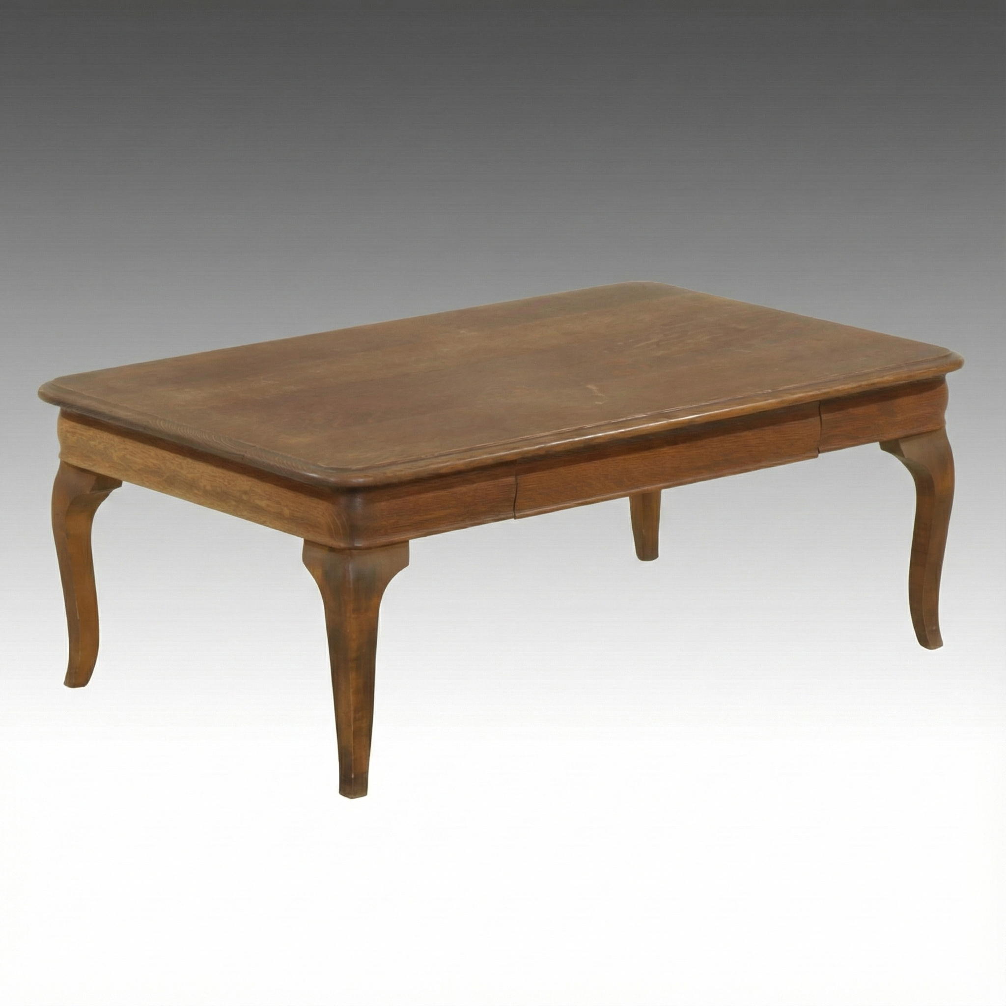 French Provincial Style Oak Coffee Table, Early 20th Century