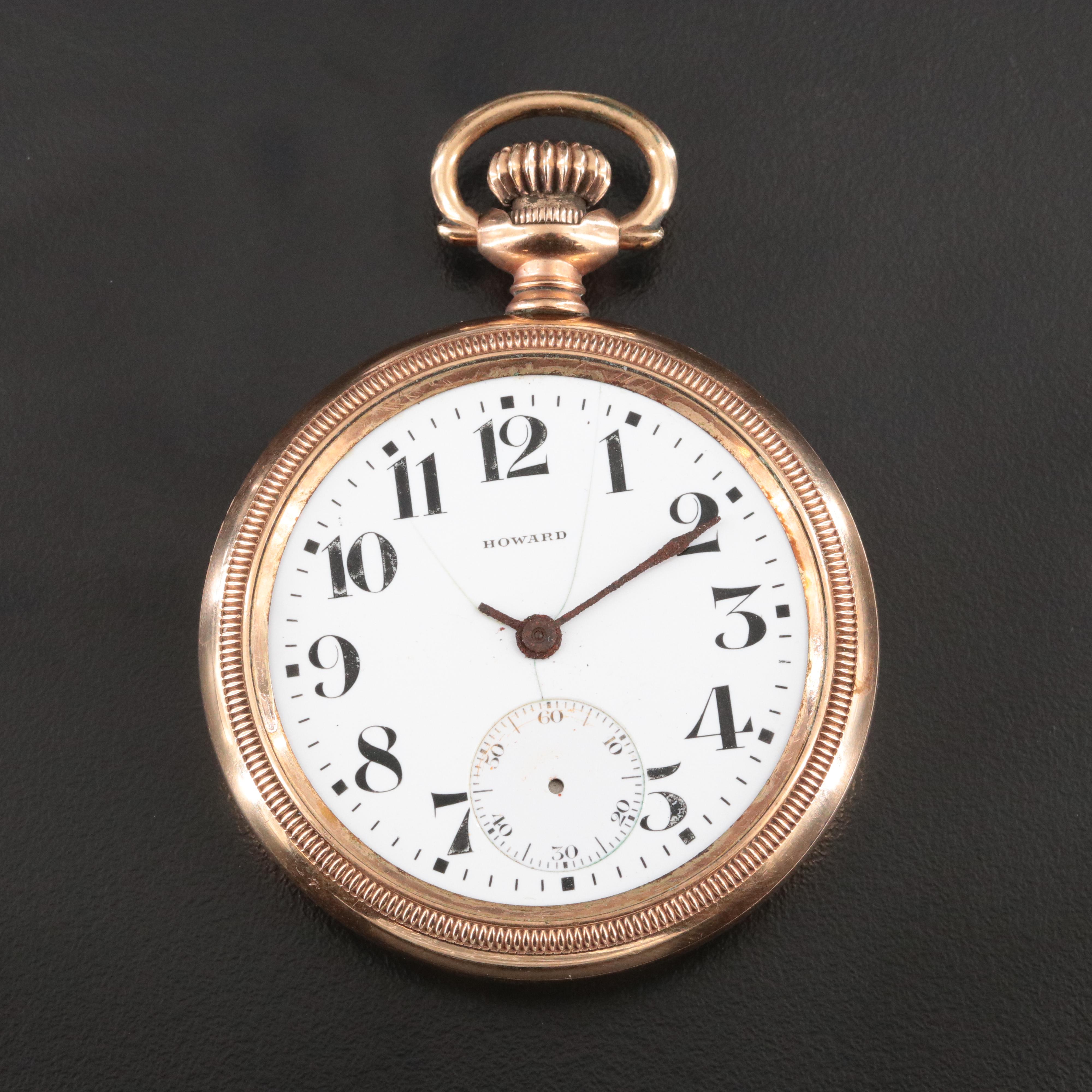 E. Howard Gold-Filled Railroad Grade Pocket Watch