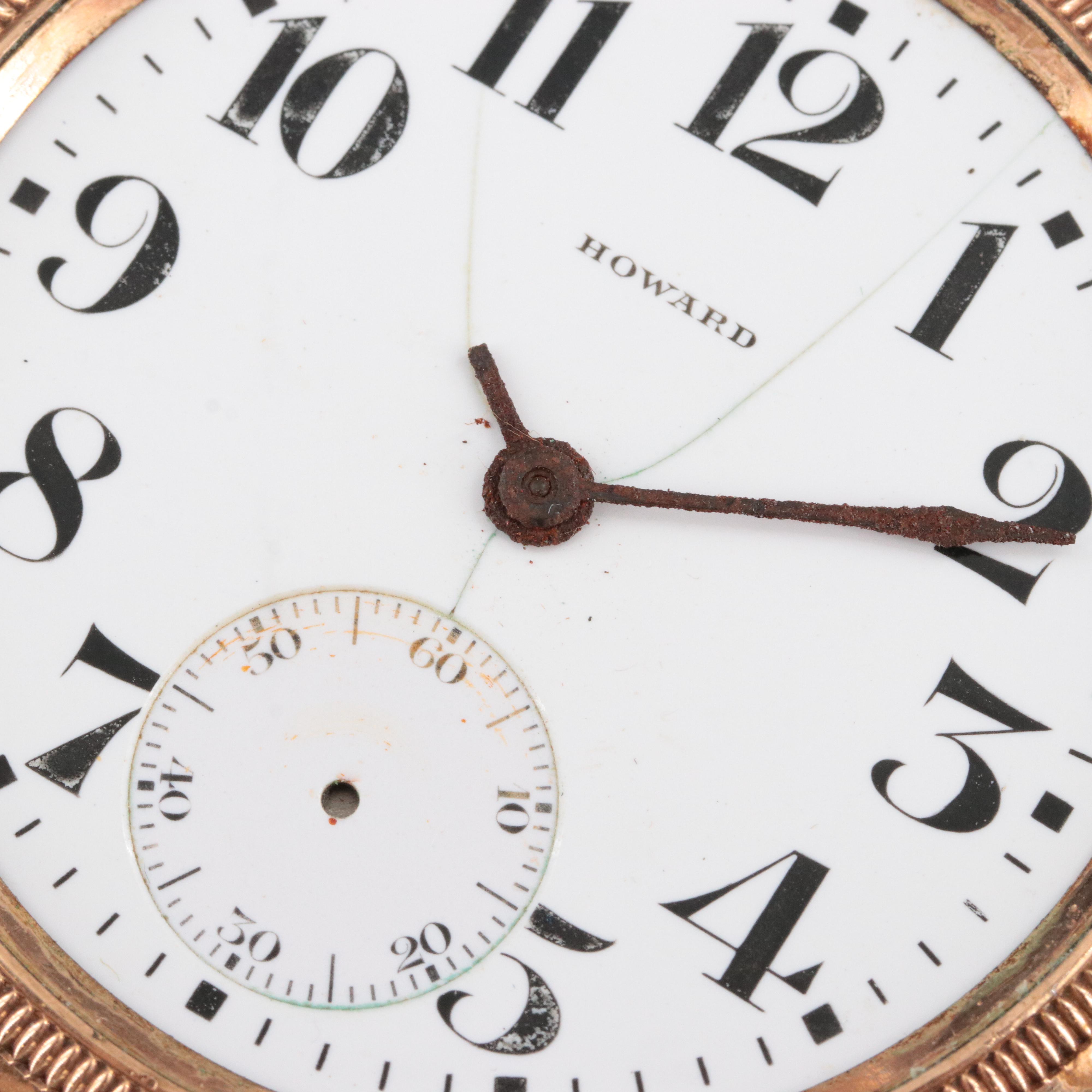 E. Howard Gold-Filled Railroad Grade Pocket Watch