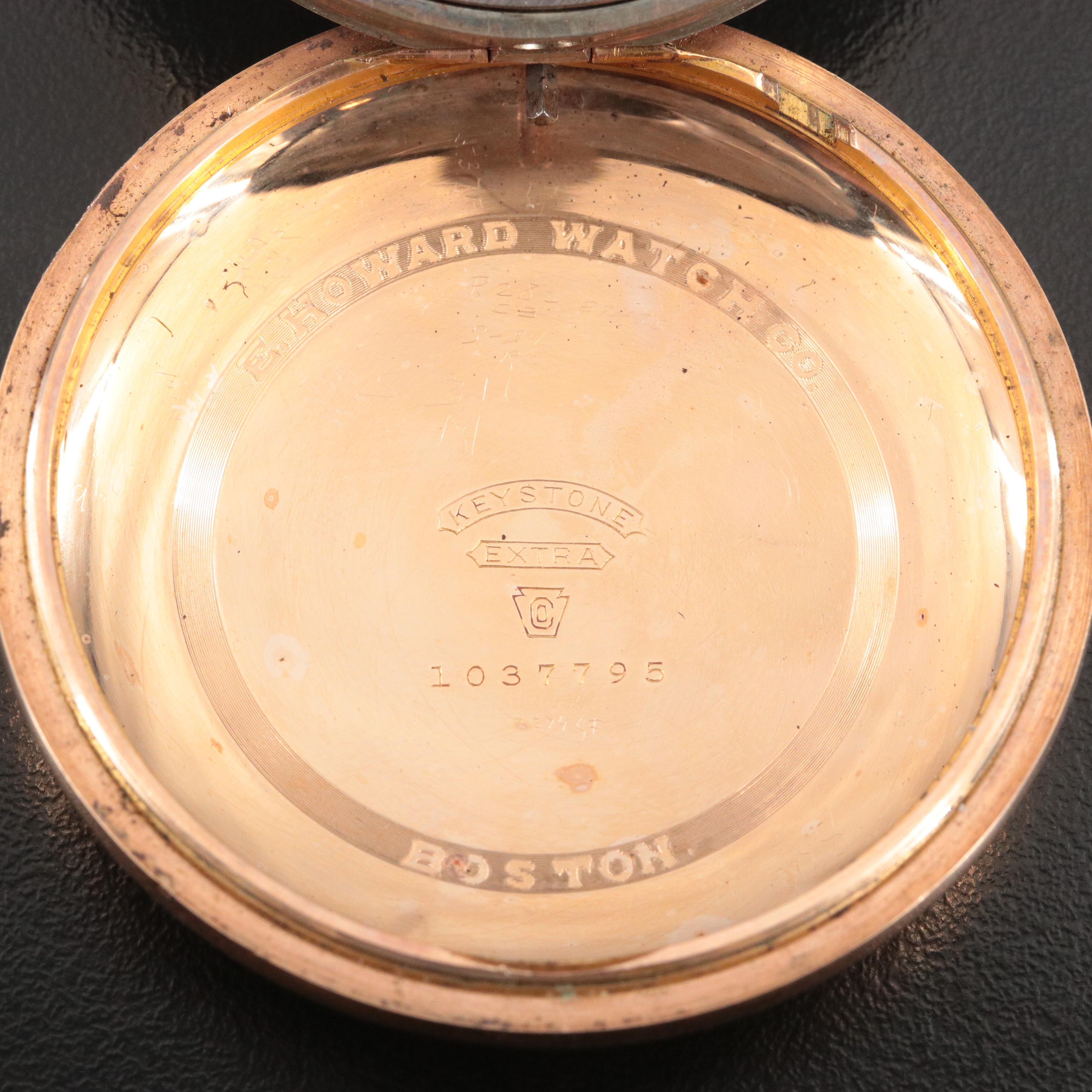 E. Howard Gold-Filled Railroad Grade Pocket Watch