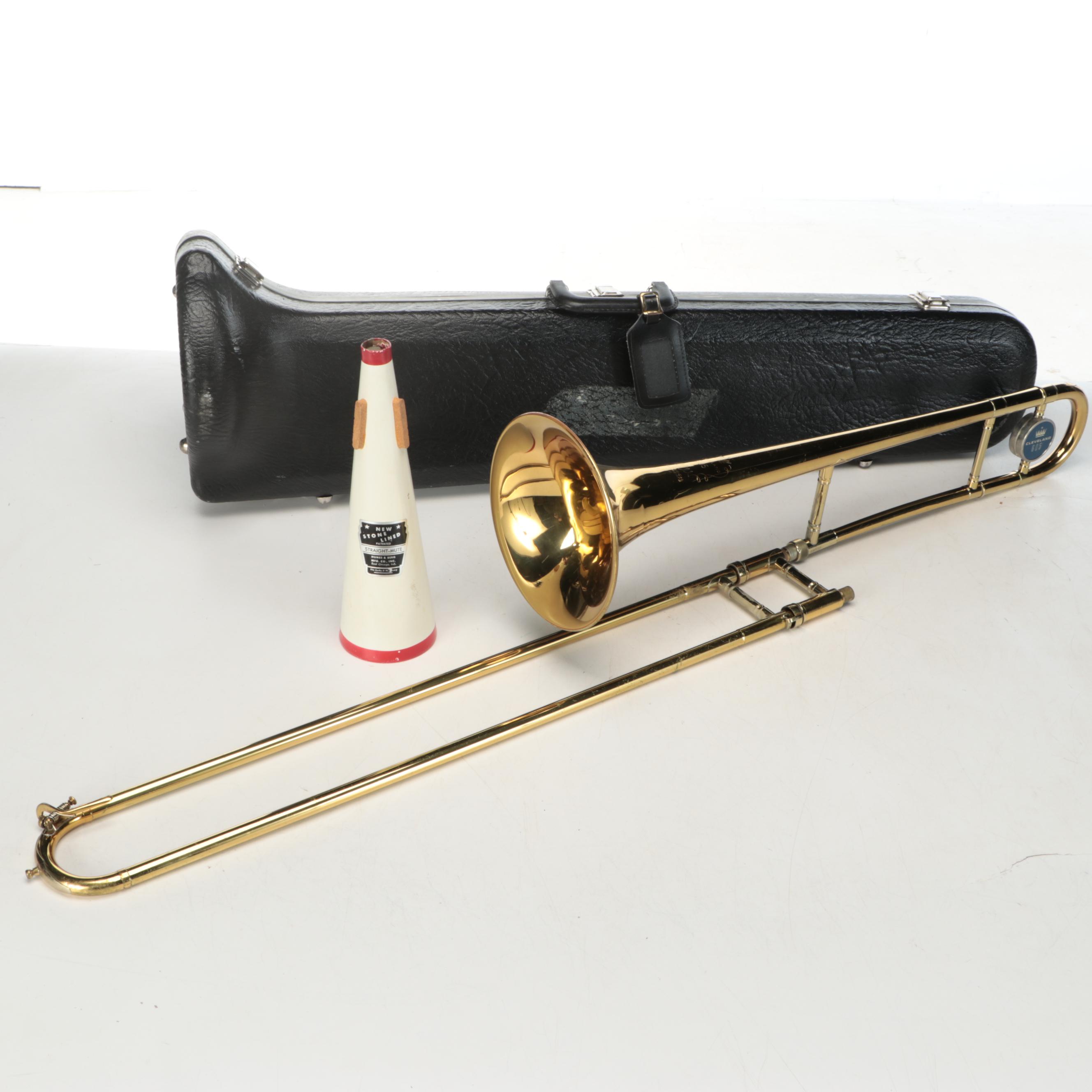 King Cleveland 605 Lacquered Trombone with Straight Mute and Hardshell Case