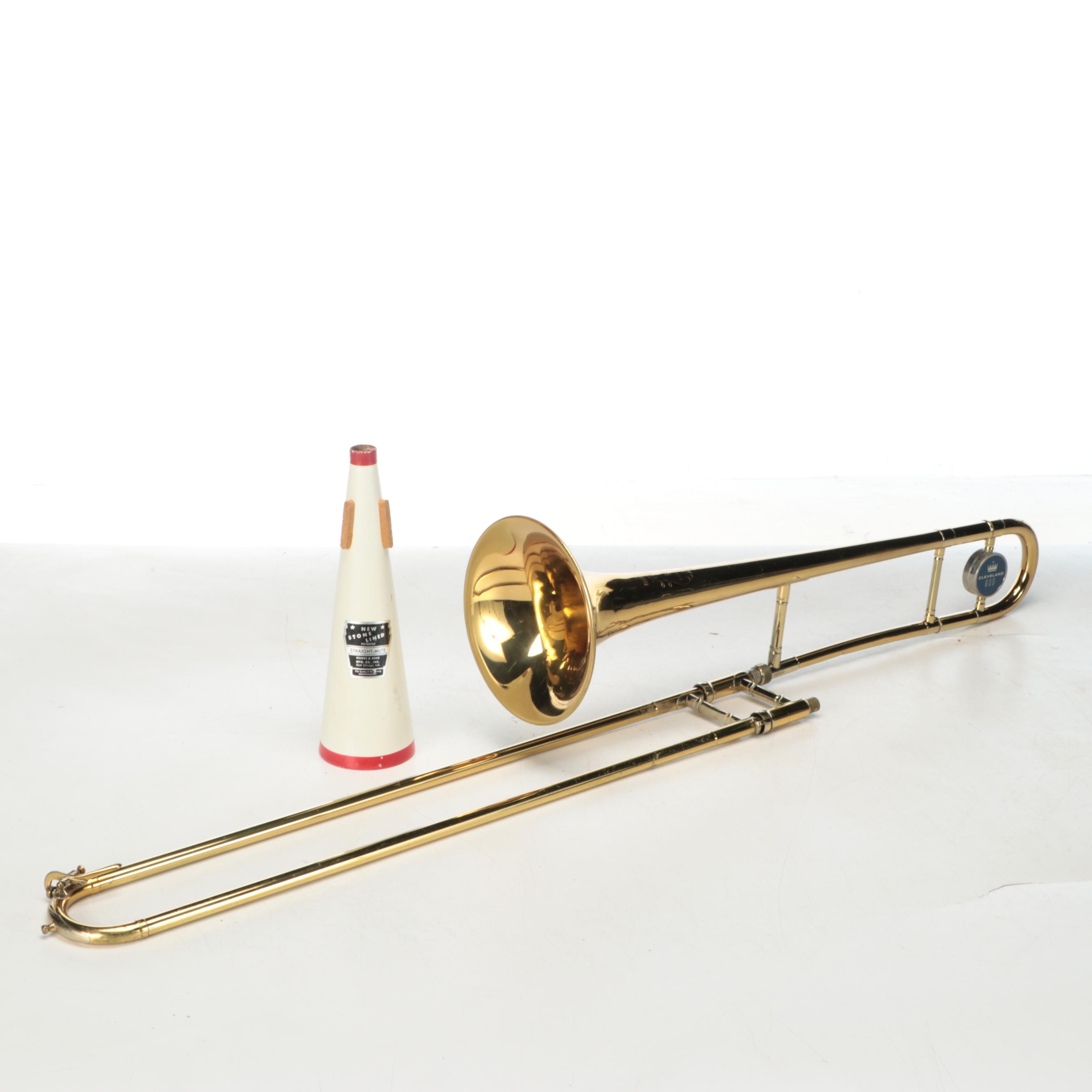 King Cleveland 605 Lacquered Trombone with Straight Mute and Hardshell Case