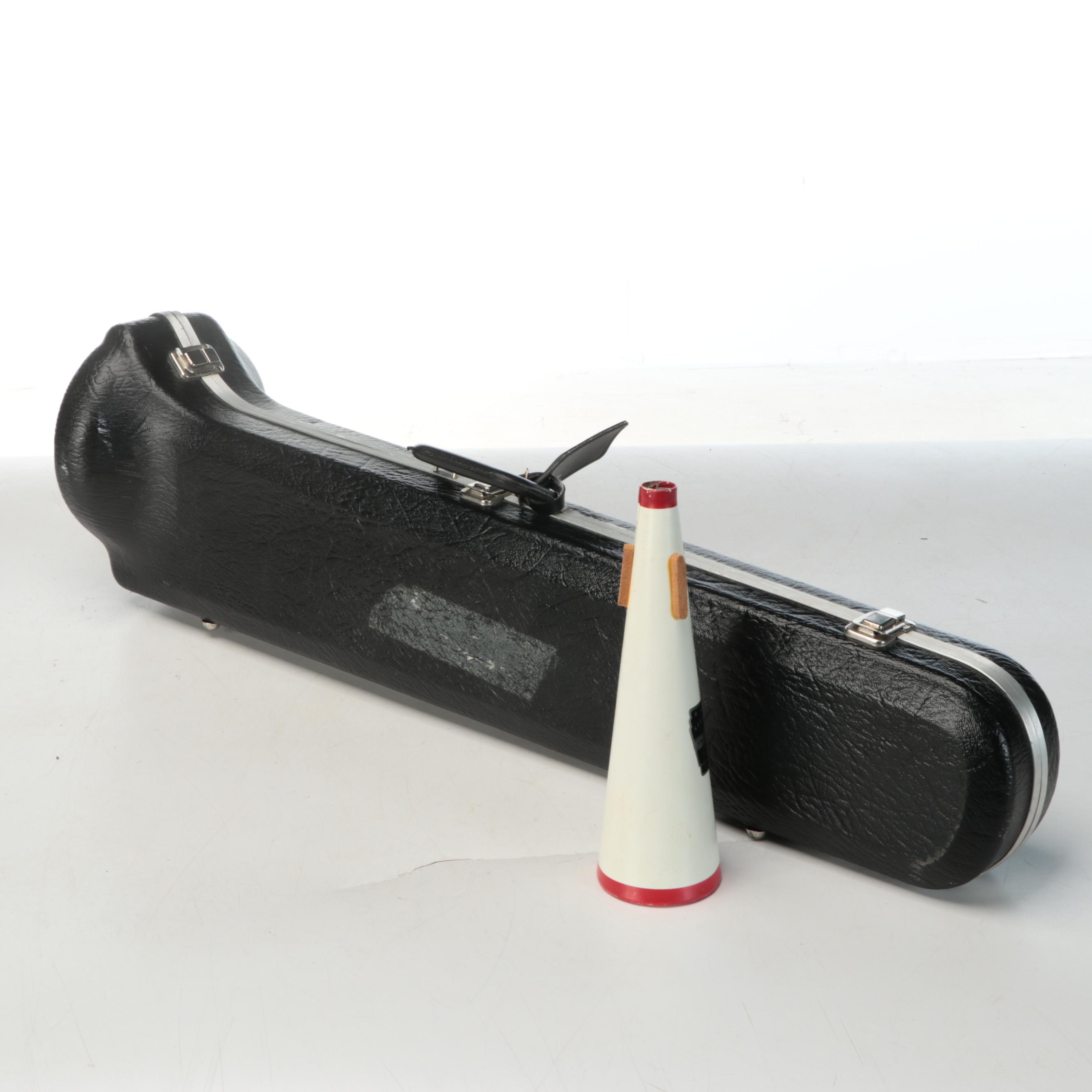 King Cleveland 605 Lacquered Trombone with Straight Mute and Hardshell Case