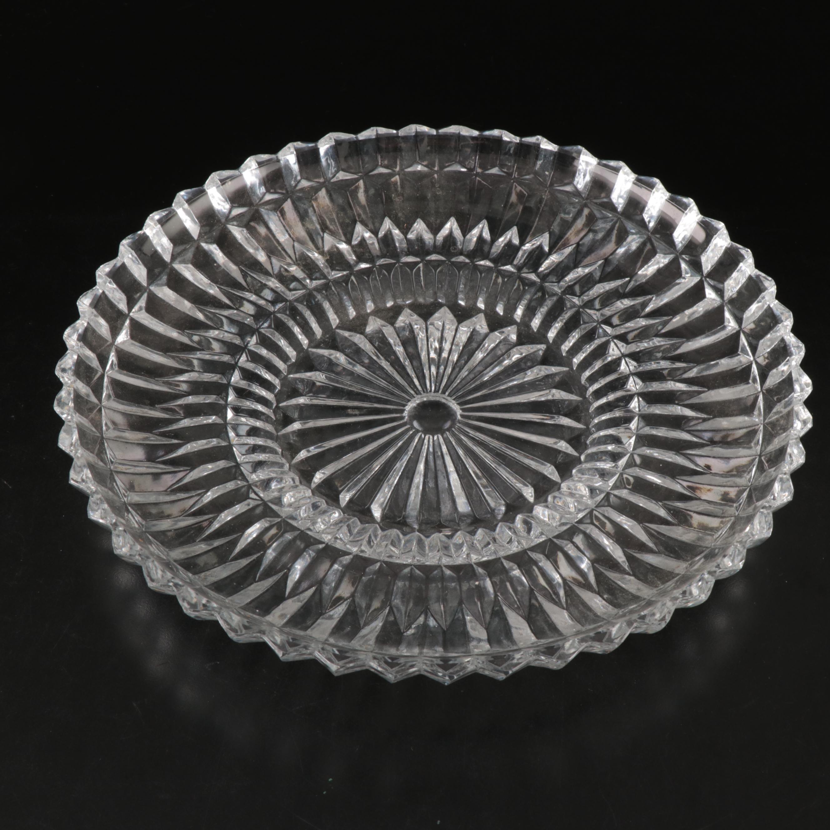 Smith Glass "Pineapple" Punch Bowl with More Pressed Glass Serveware