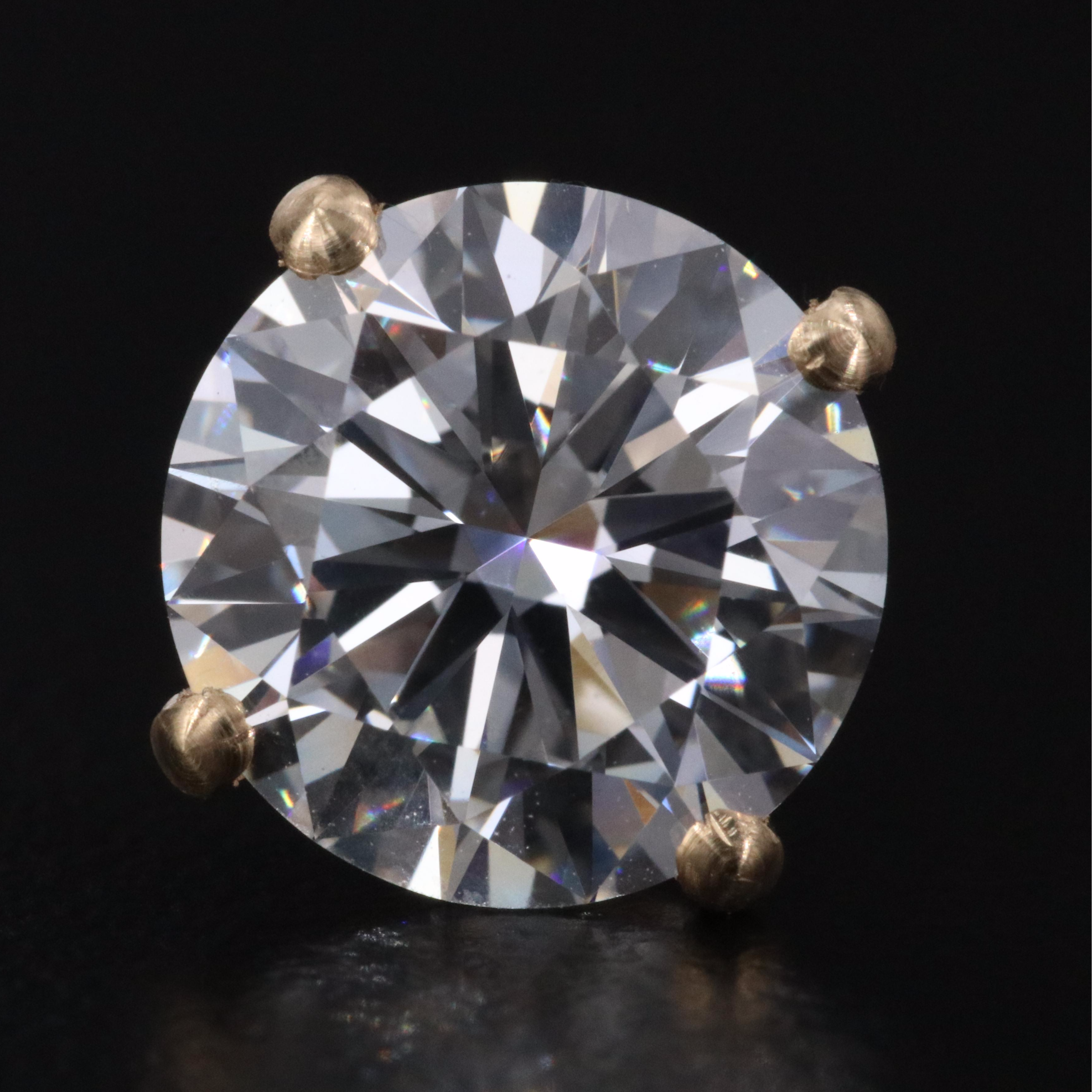 14K 6.00 CTW Lab Grown Diamond Stud Earrings with IGI Reports