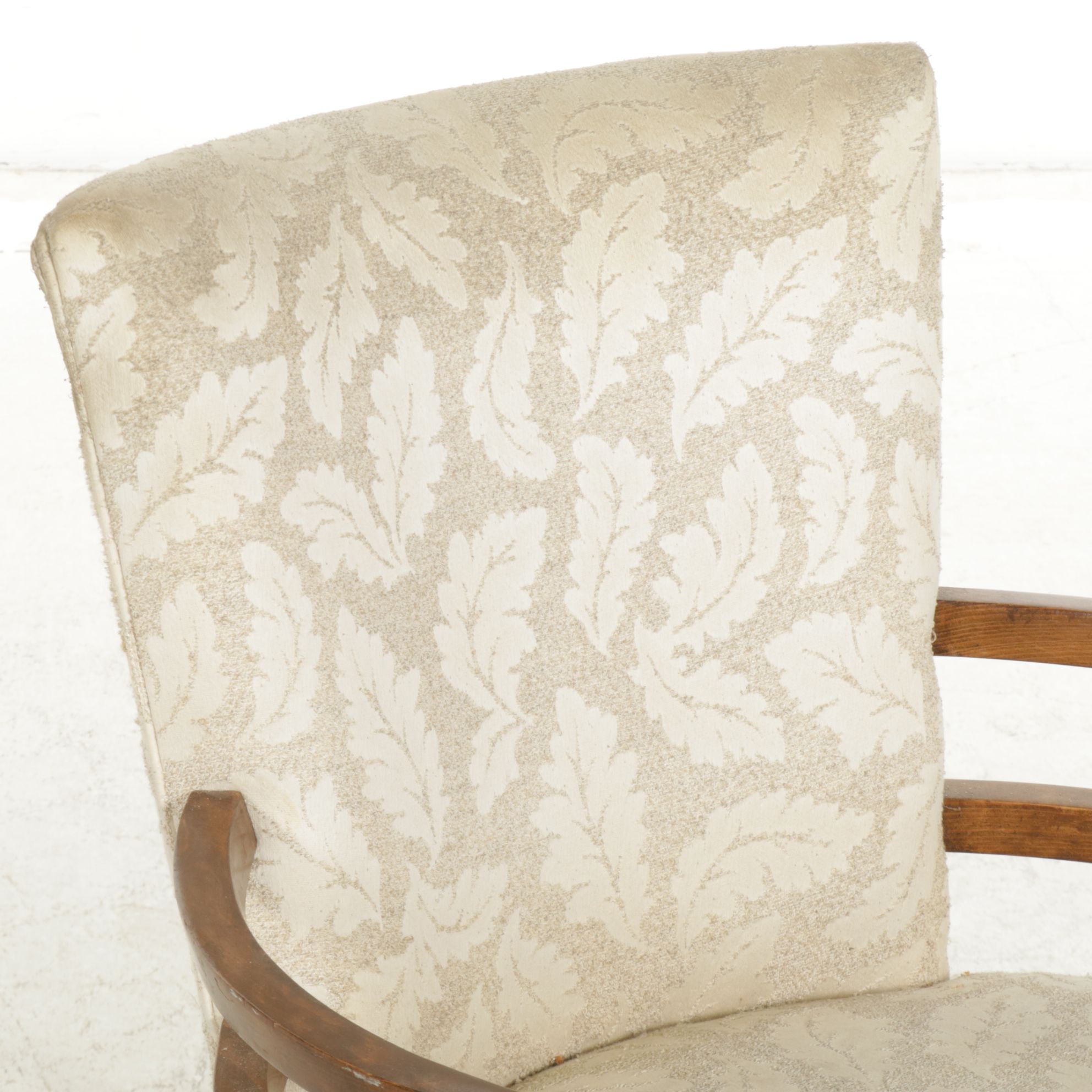 Art Deco Style Open Armchair, Mid-20th Century