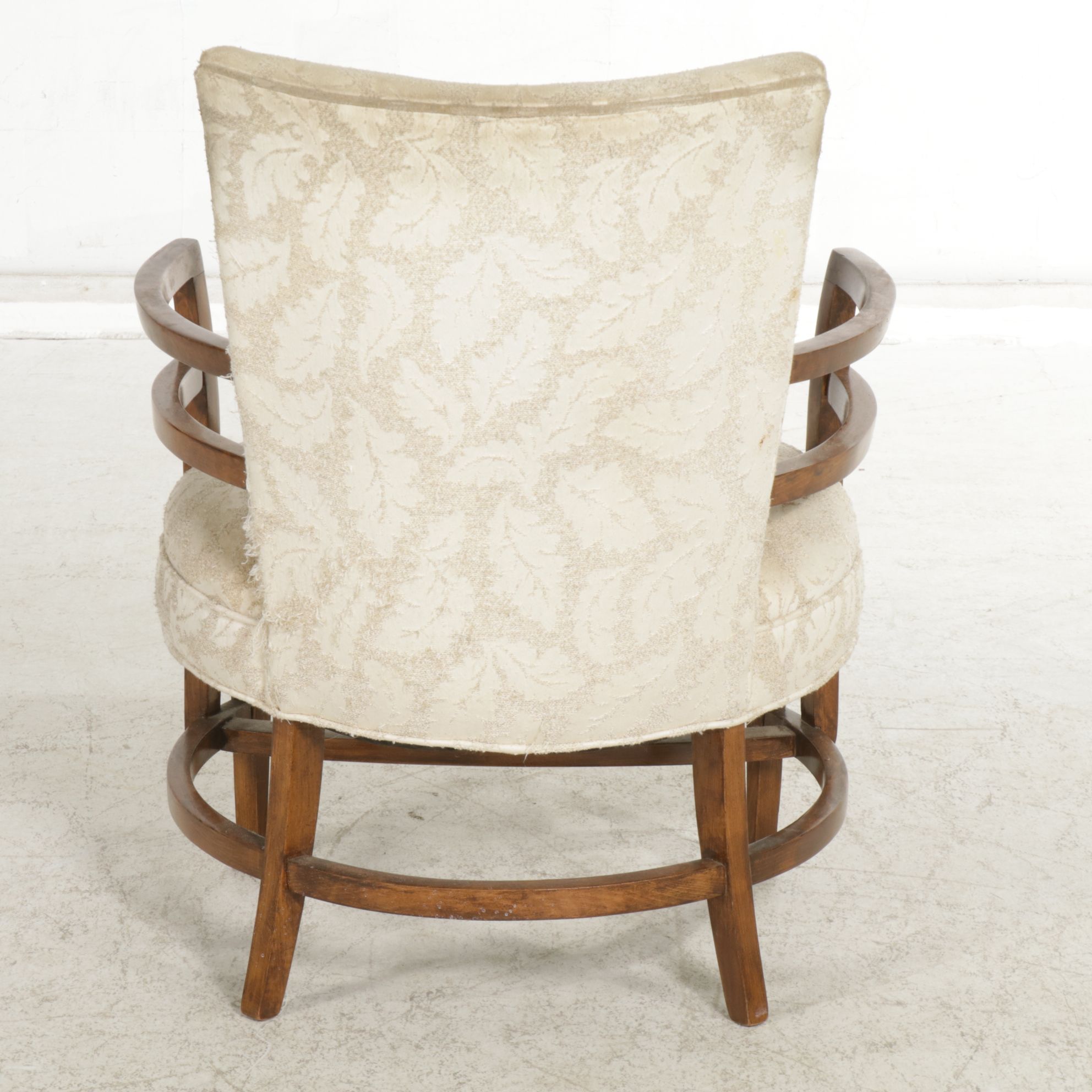 Art Deco Style Open Armchair, Mid-20th Century