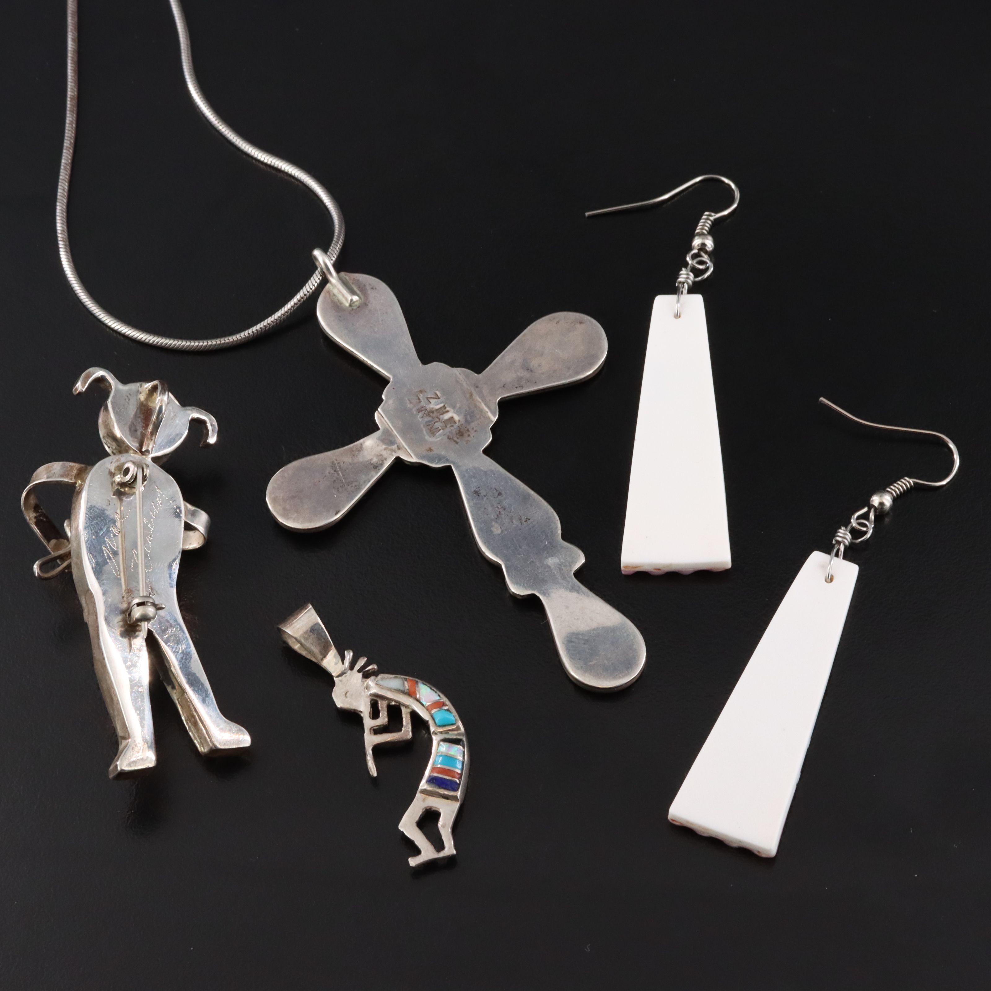 Southwestern Sterling Turquoise, Mother-of-Pearl and Coral Jewelry Collection