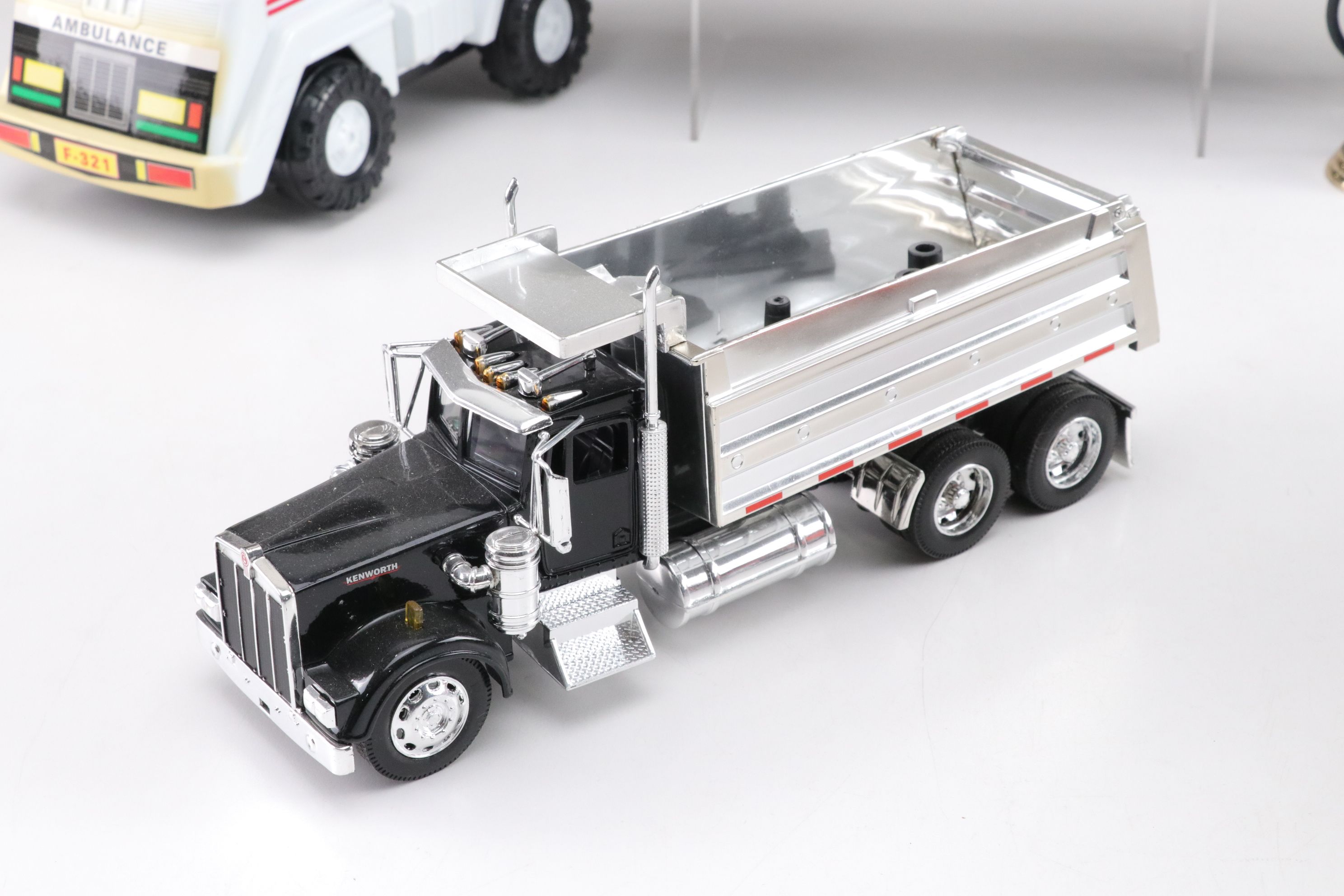 Fire Engine, Semi Trucks, Ambulance & Other Toy Vehicle Collection