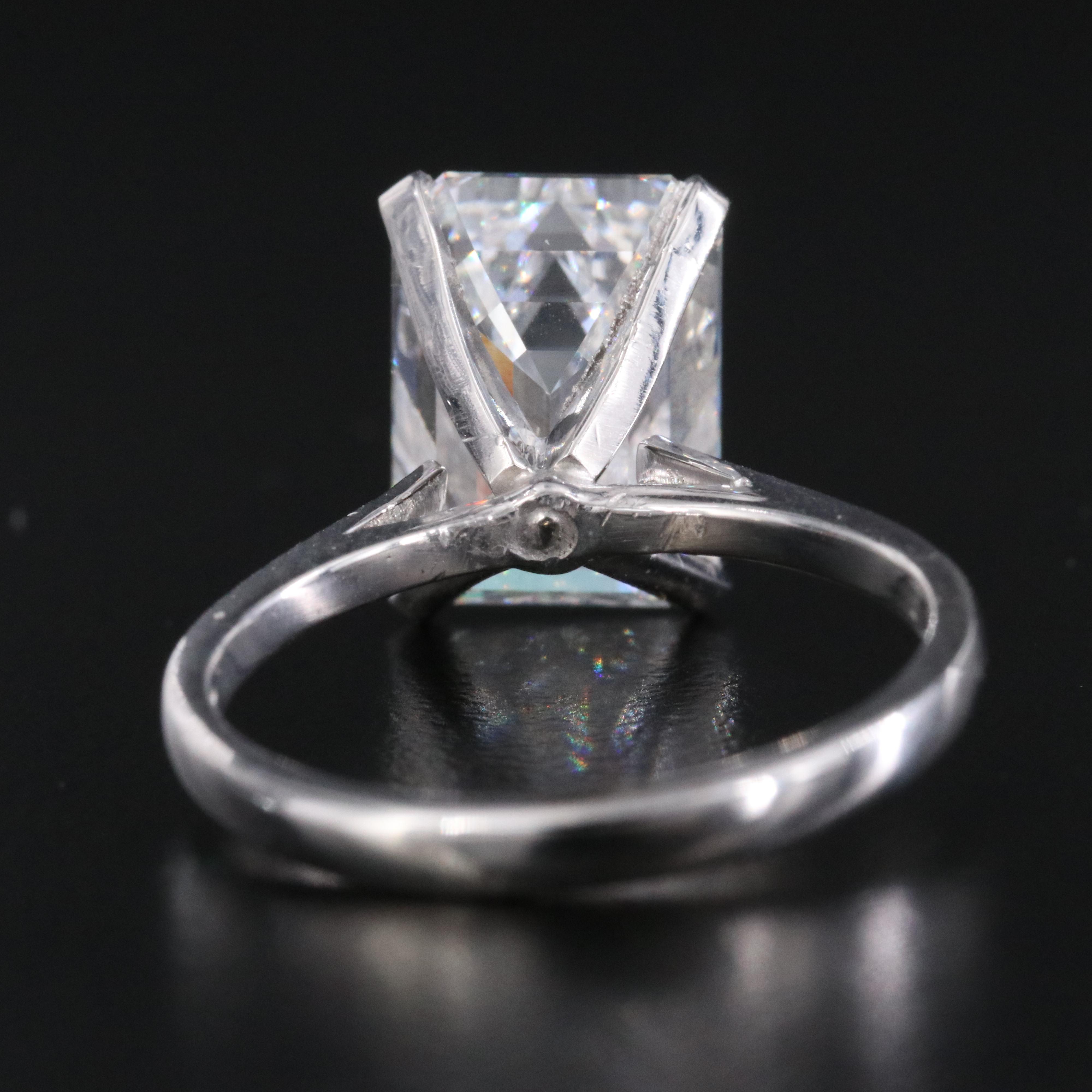 14K 5.06 CT Lab Grown Diamond Solitaire Ring with IGI Report