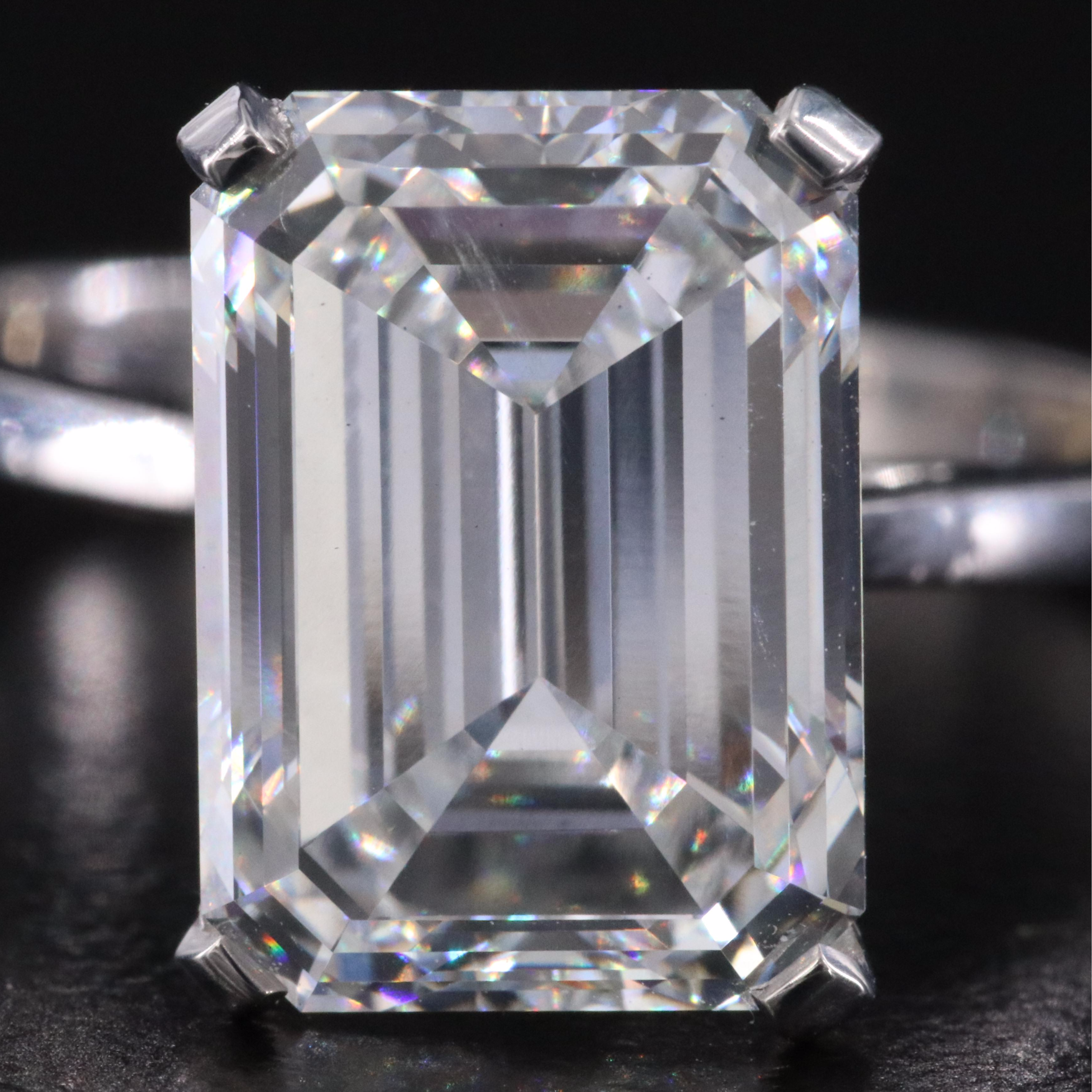 14K 5.06 CT Lab Grown Diamond Solitaire Ring with IGI Report