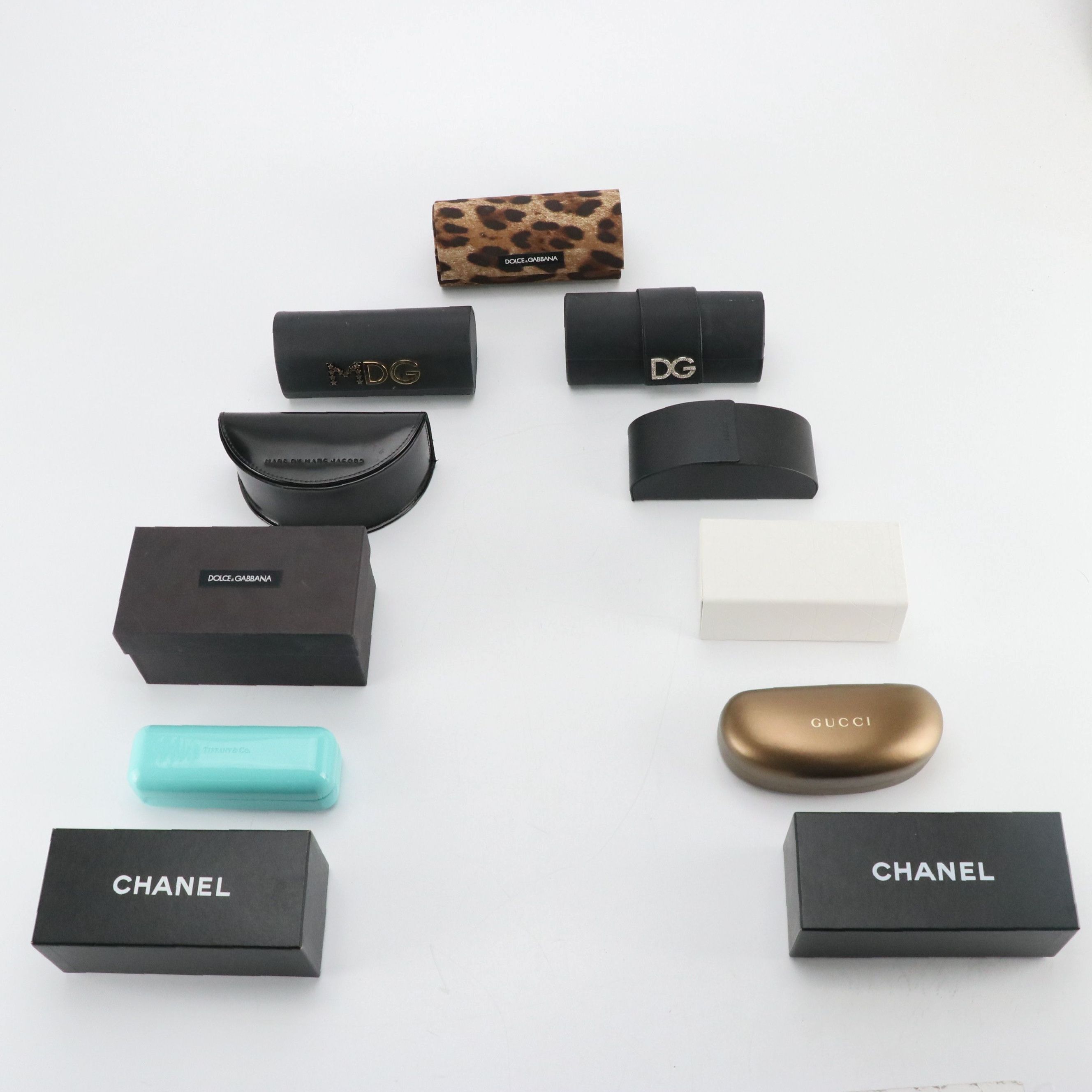 Chanel, Gucci, Dolce & Gabbana and Other Glasses Case and Boxes
