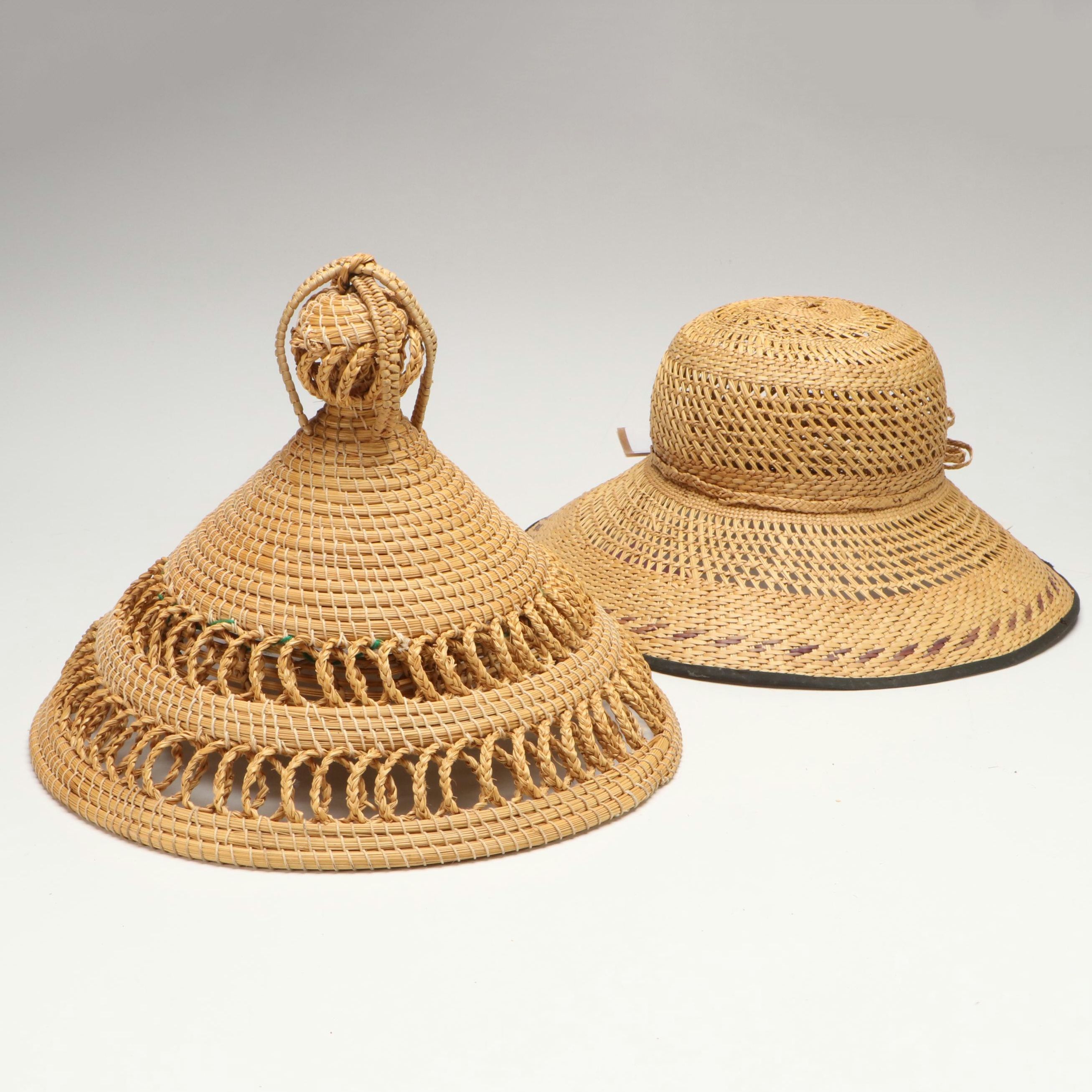 South African Lesotho Handwoven Plant Fiber Hats