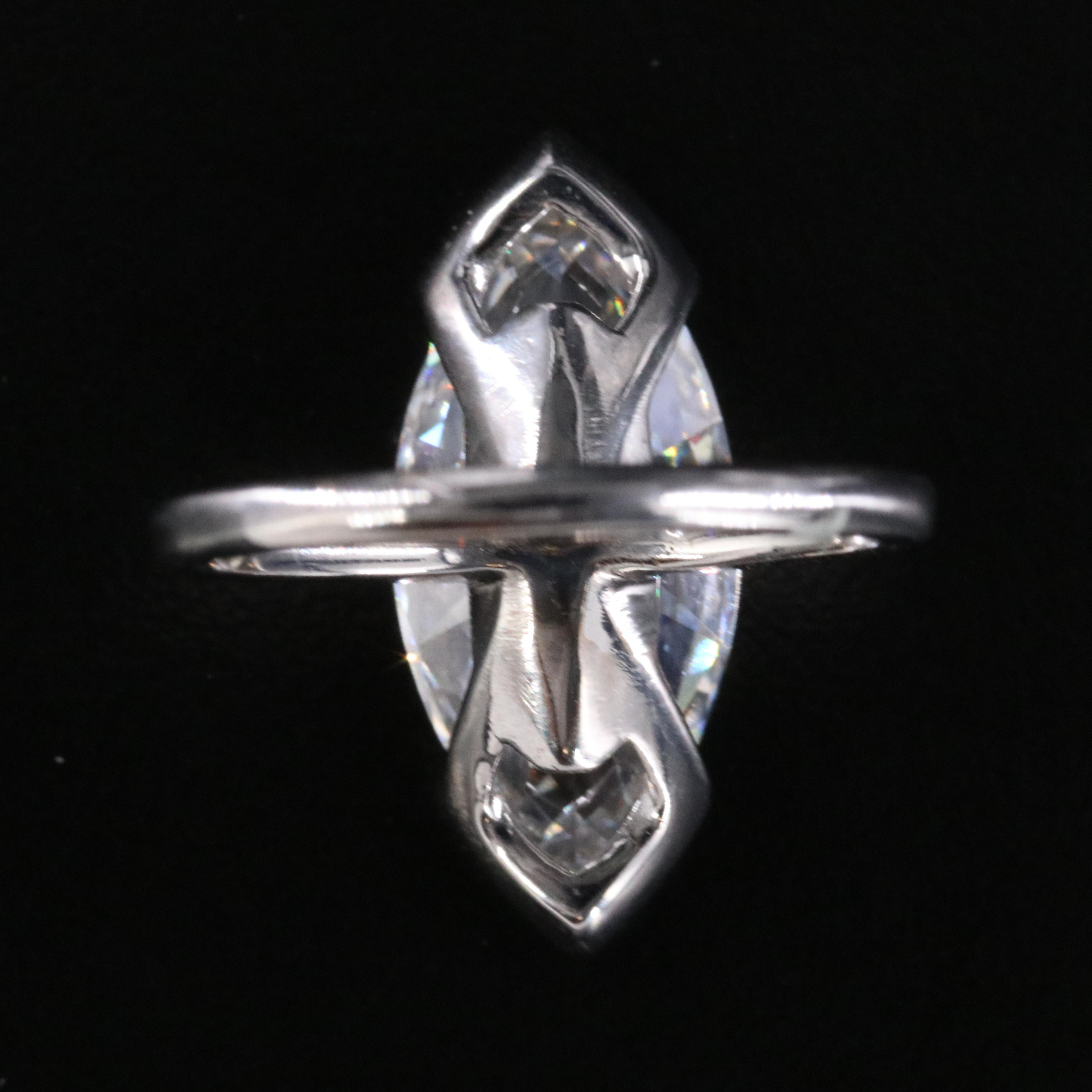 14K 6.69 CT Lab Grown Diamond Solitaire Ring with IGI Report