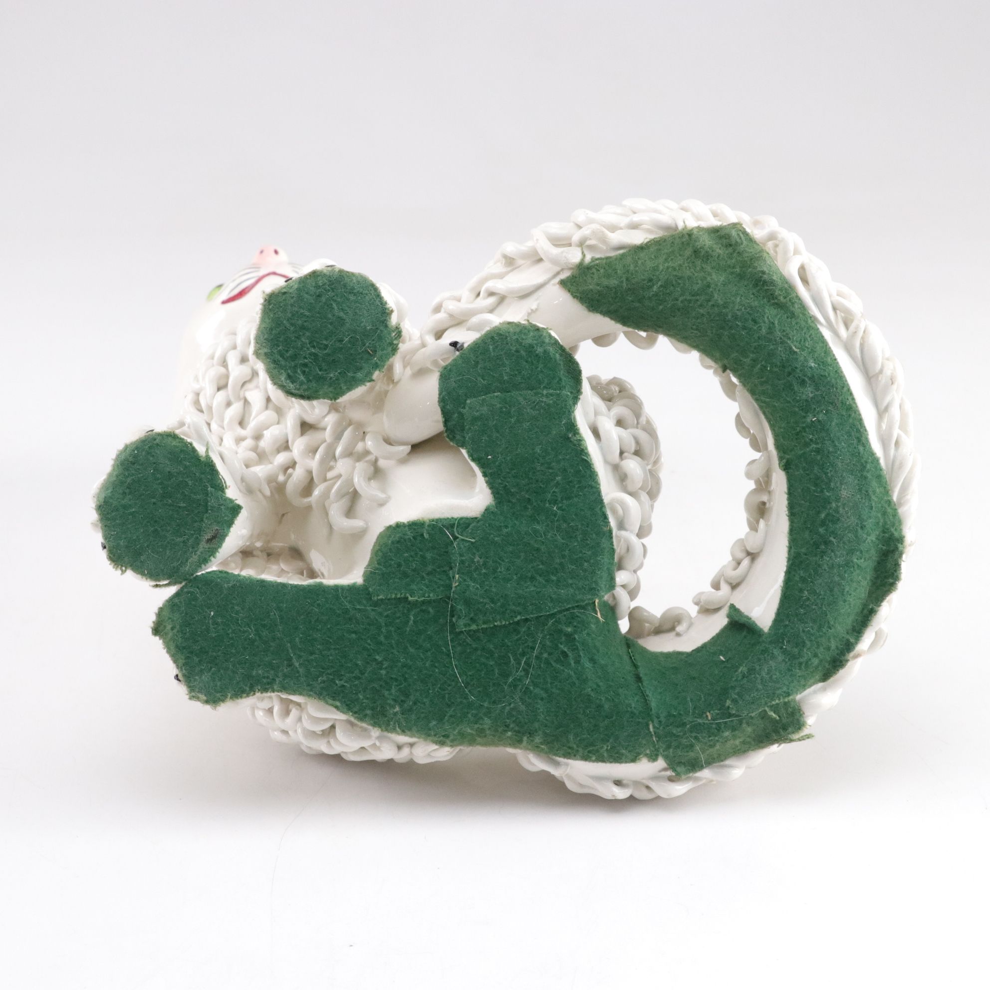 Mid-Century Italian Ceramic Spaghetti Cat Figurines