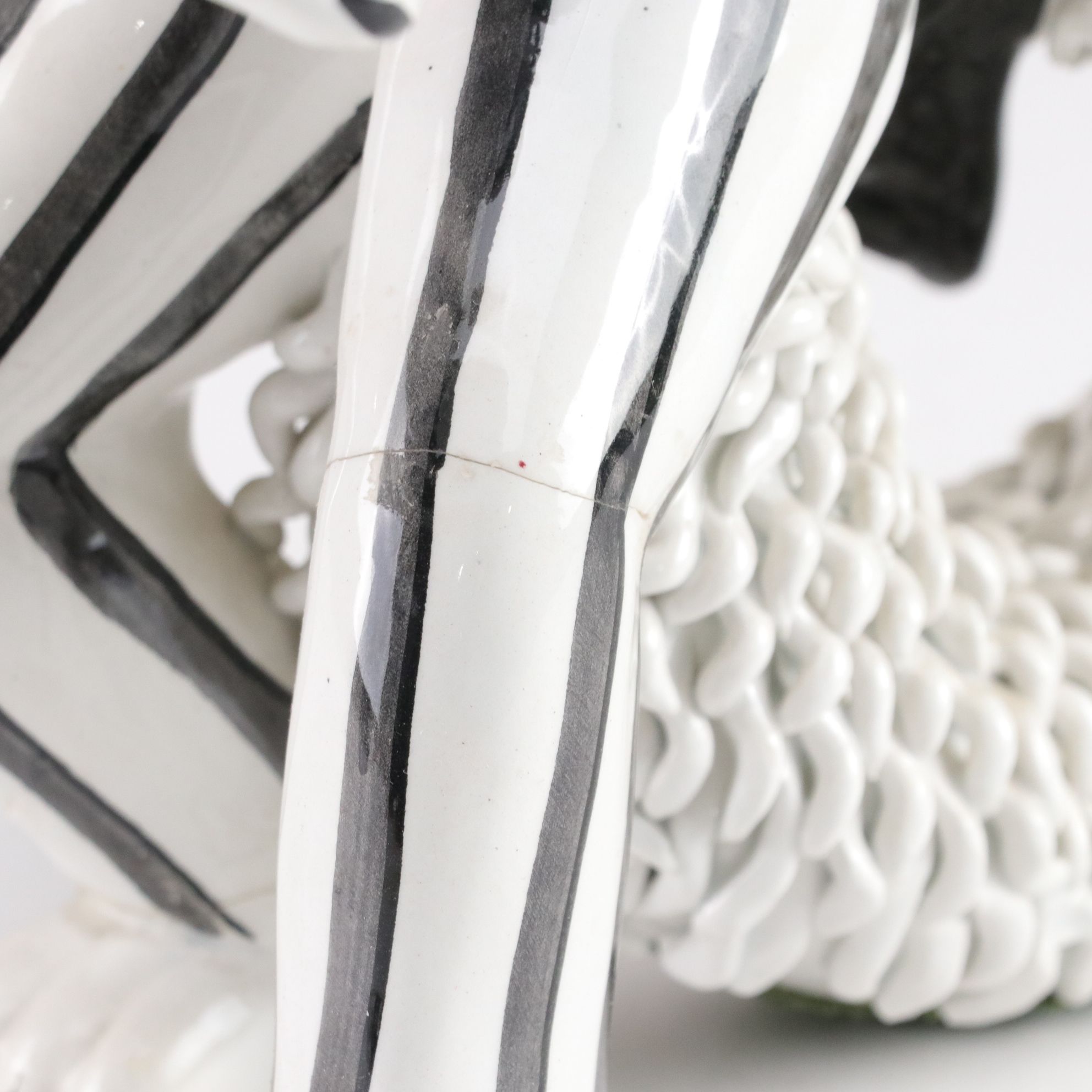 Mid-Century Italian Ceramic Spaghetti Cat Figurines