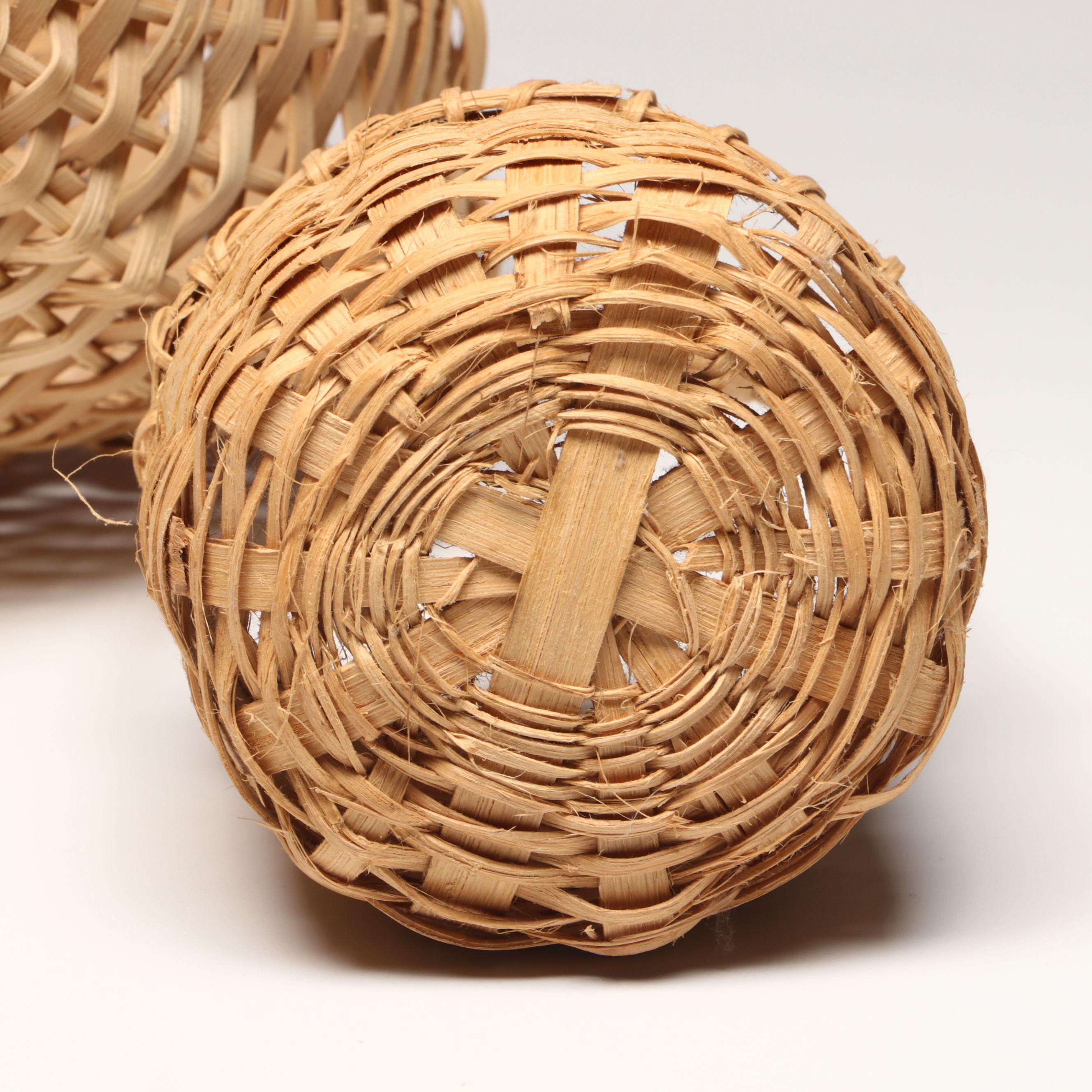 Peggy Powell with Other White Oak Splint Handled Basket