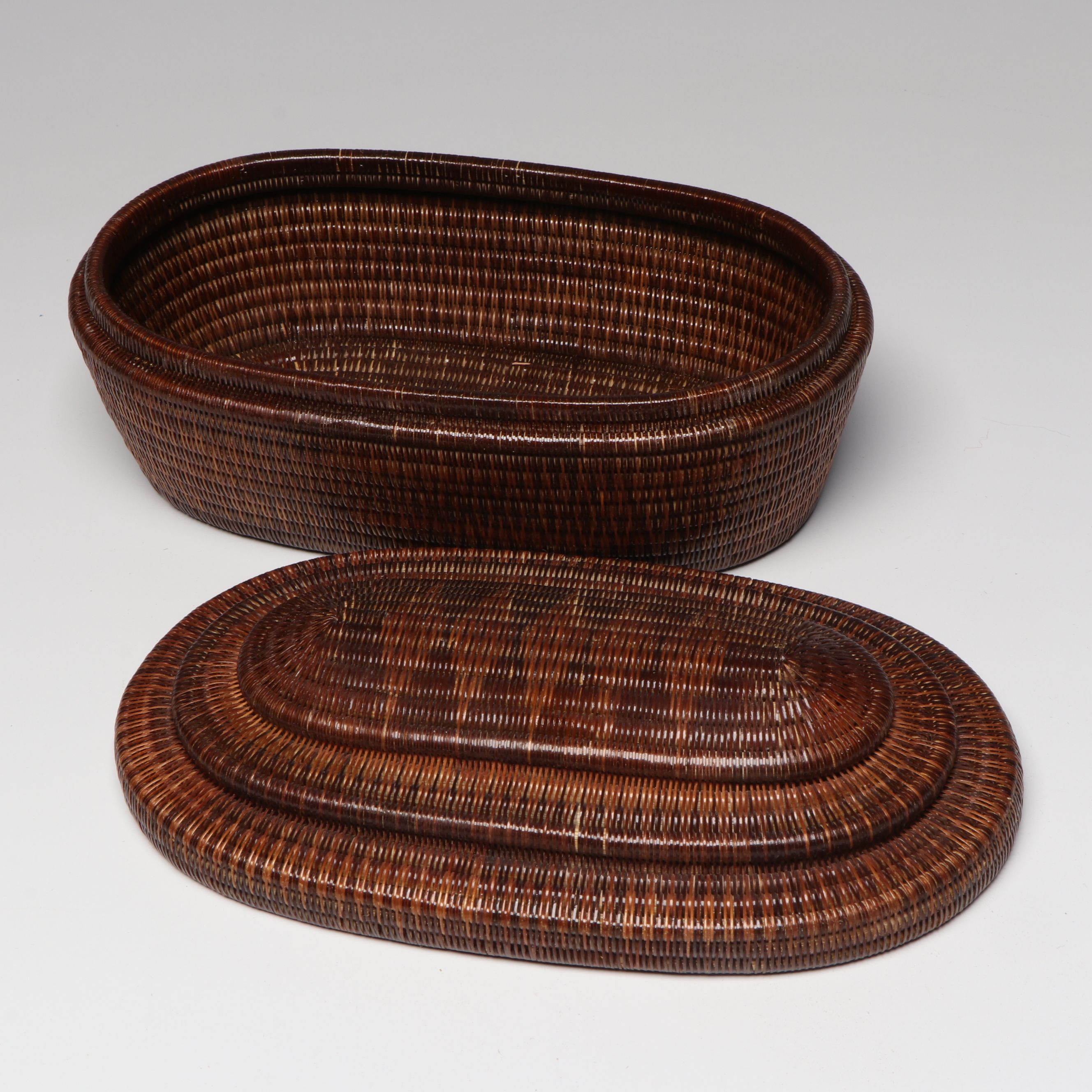 Thai Yan Lipao Fern and Natural Dye Baskets and Betel Set