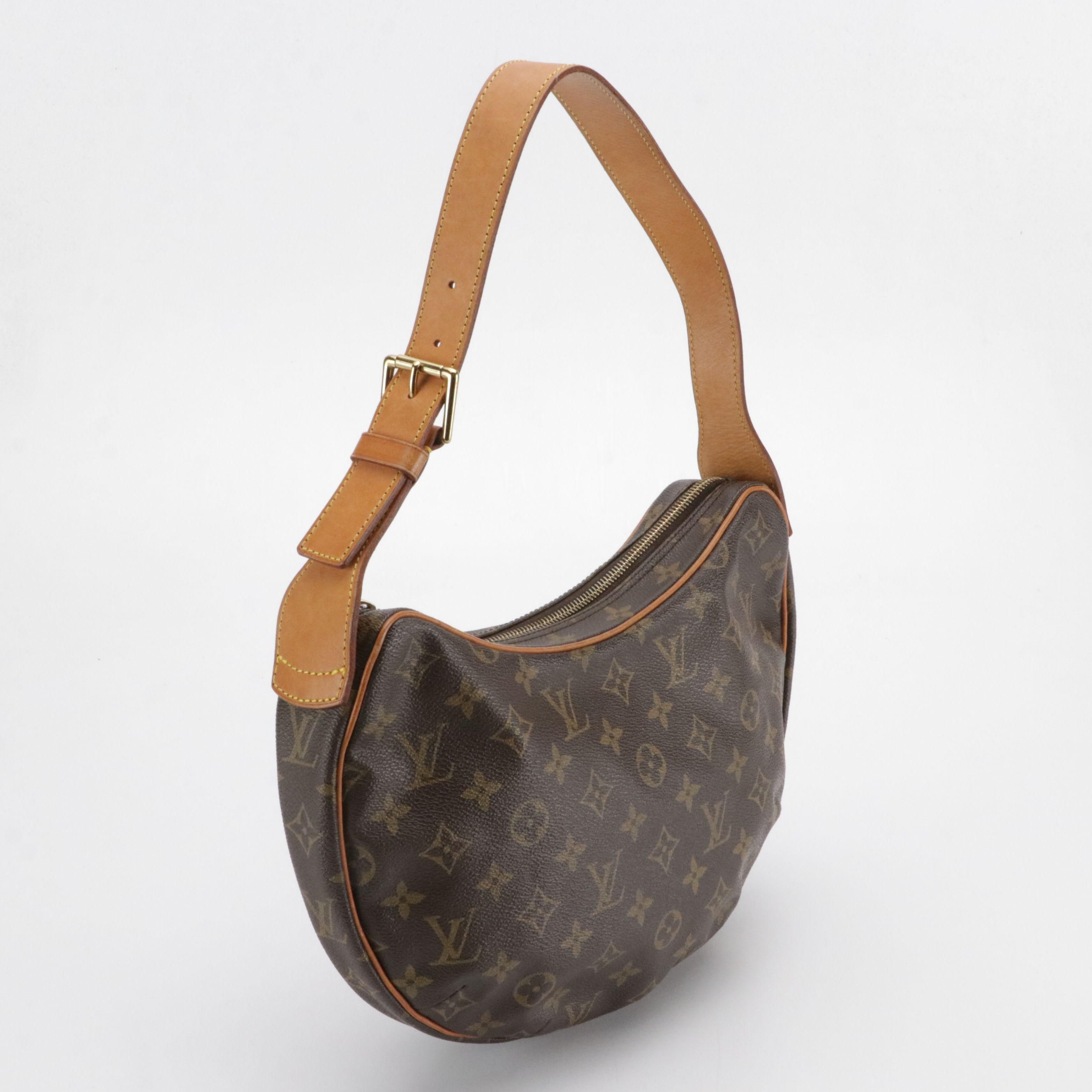 Louis Vuitton Croissant MM Shoulder Bag in Monogram Canvas and Leather