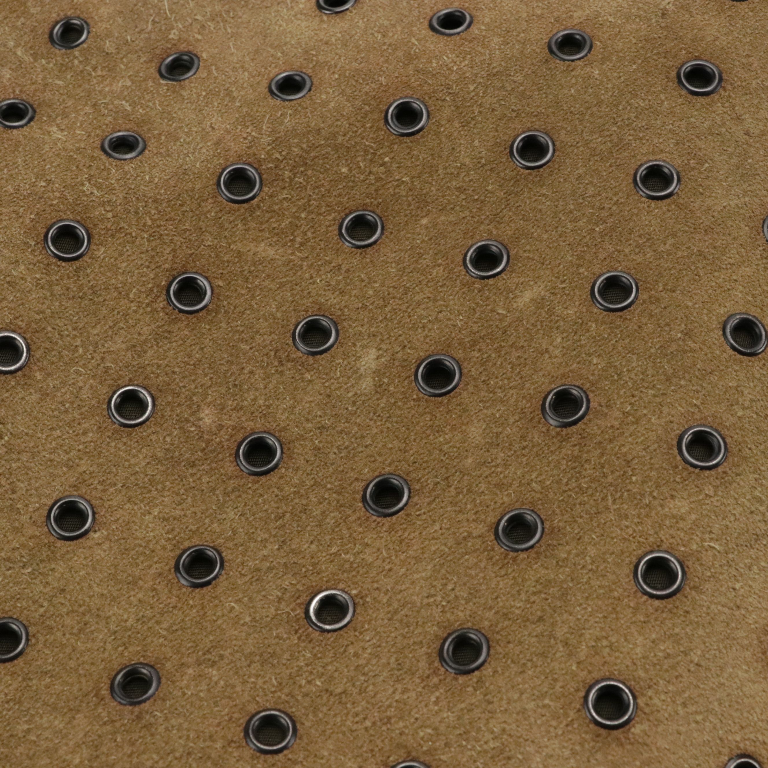 Prada Leaf Appliqué Crossbody Bag in Grommet Suede and Nylon