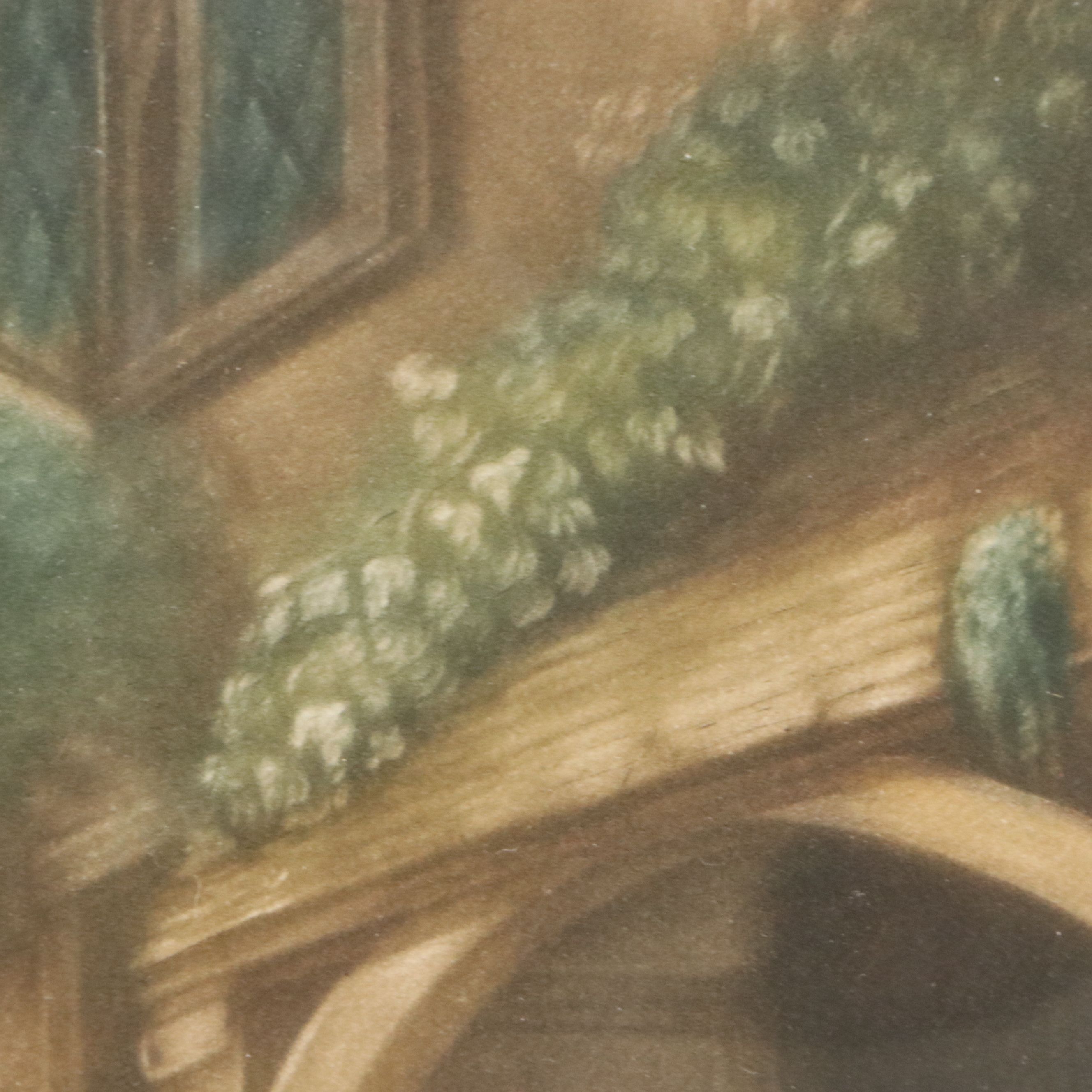 Lionel Ewart Mezzotint After F. Wheatley "Preparing for Market," Early 20th C.