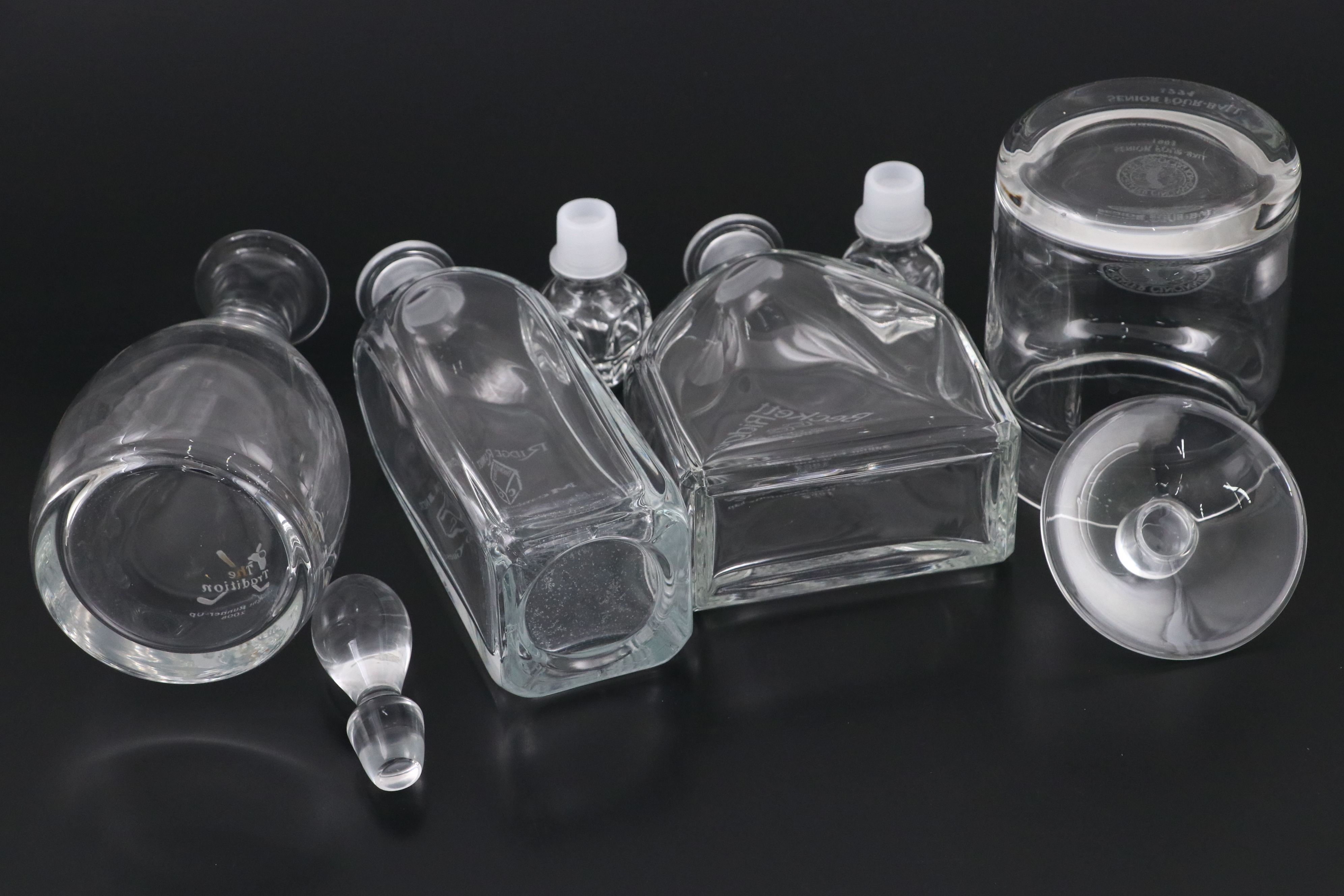 Greater Cincinnati Golf Association Glass Jar with Decanters and Etched Glasses