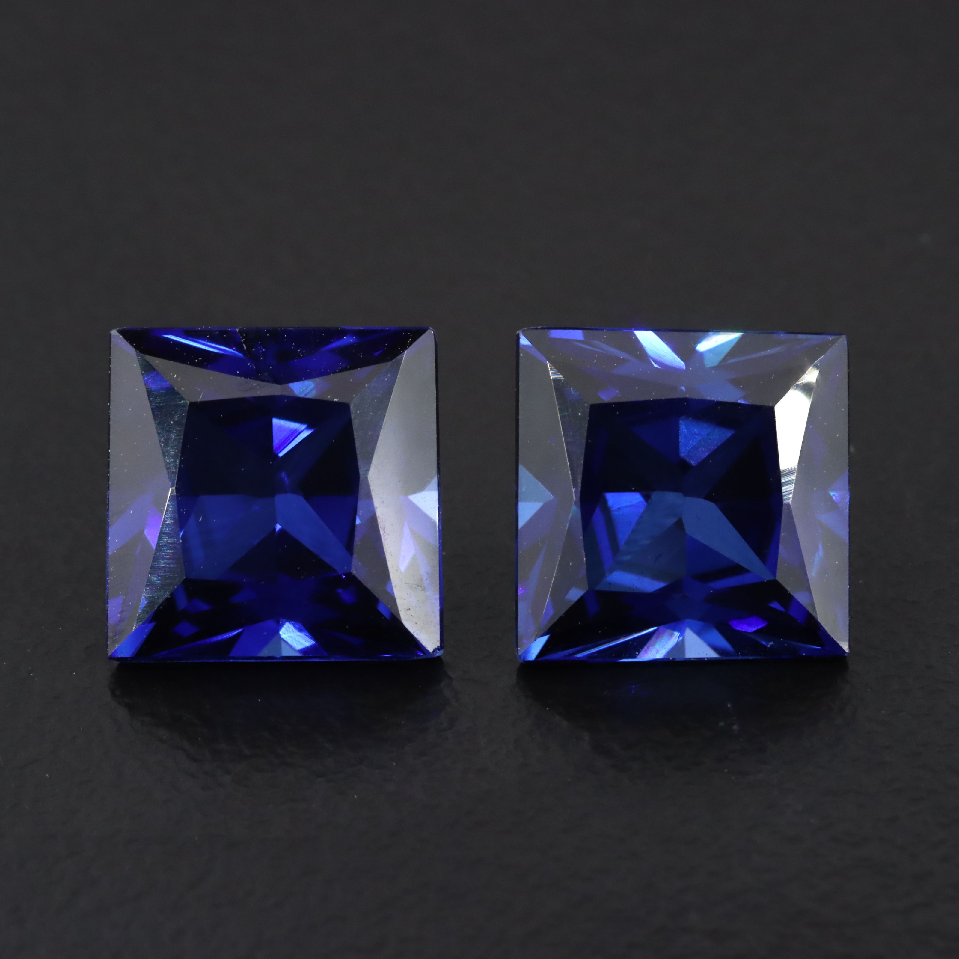 Loose 10.85 CTW Matched Pair Lab Grown Sapphires