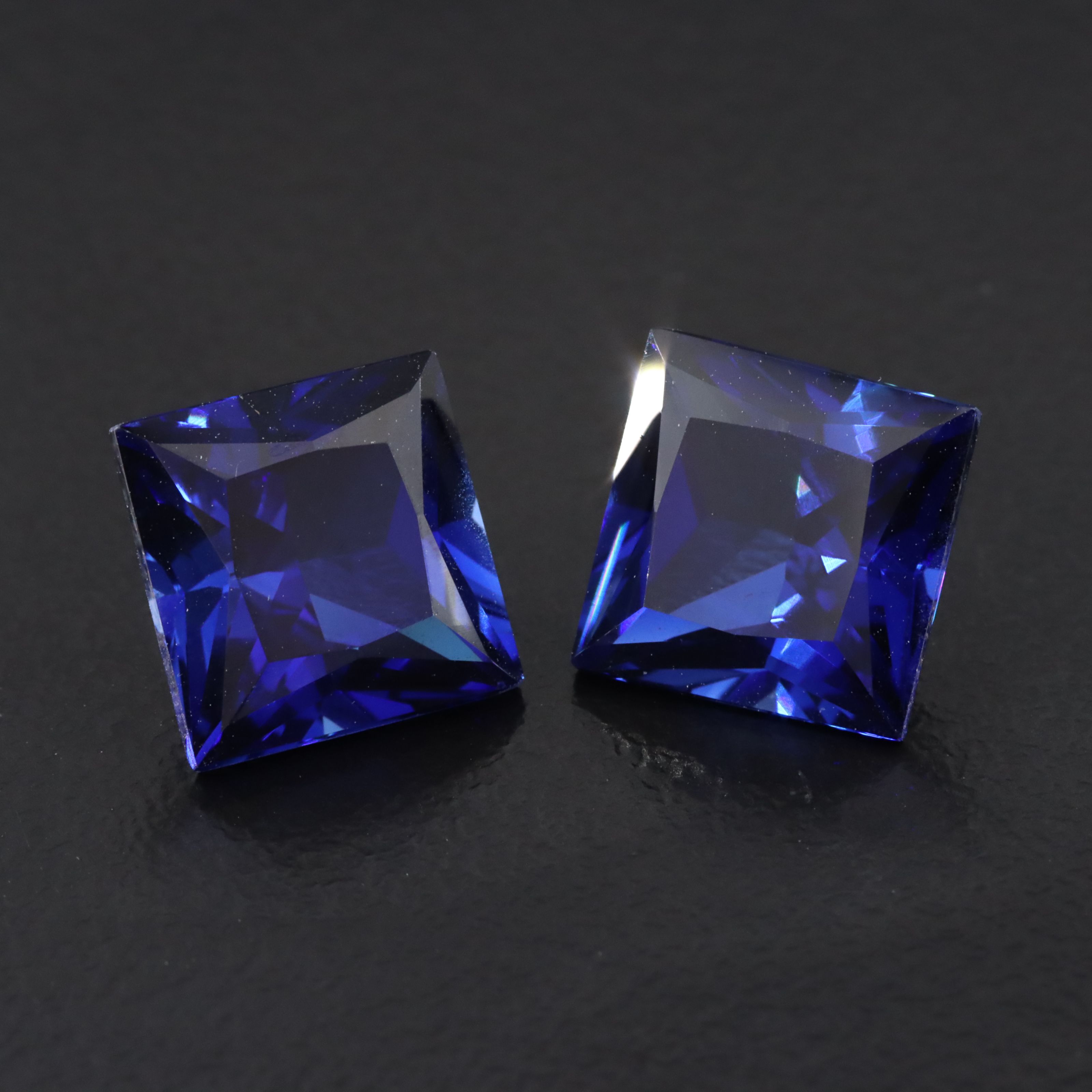 Loose 10.85 CTW Matched Pair Lab Grown Sapphires