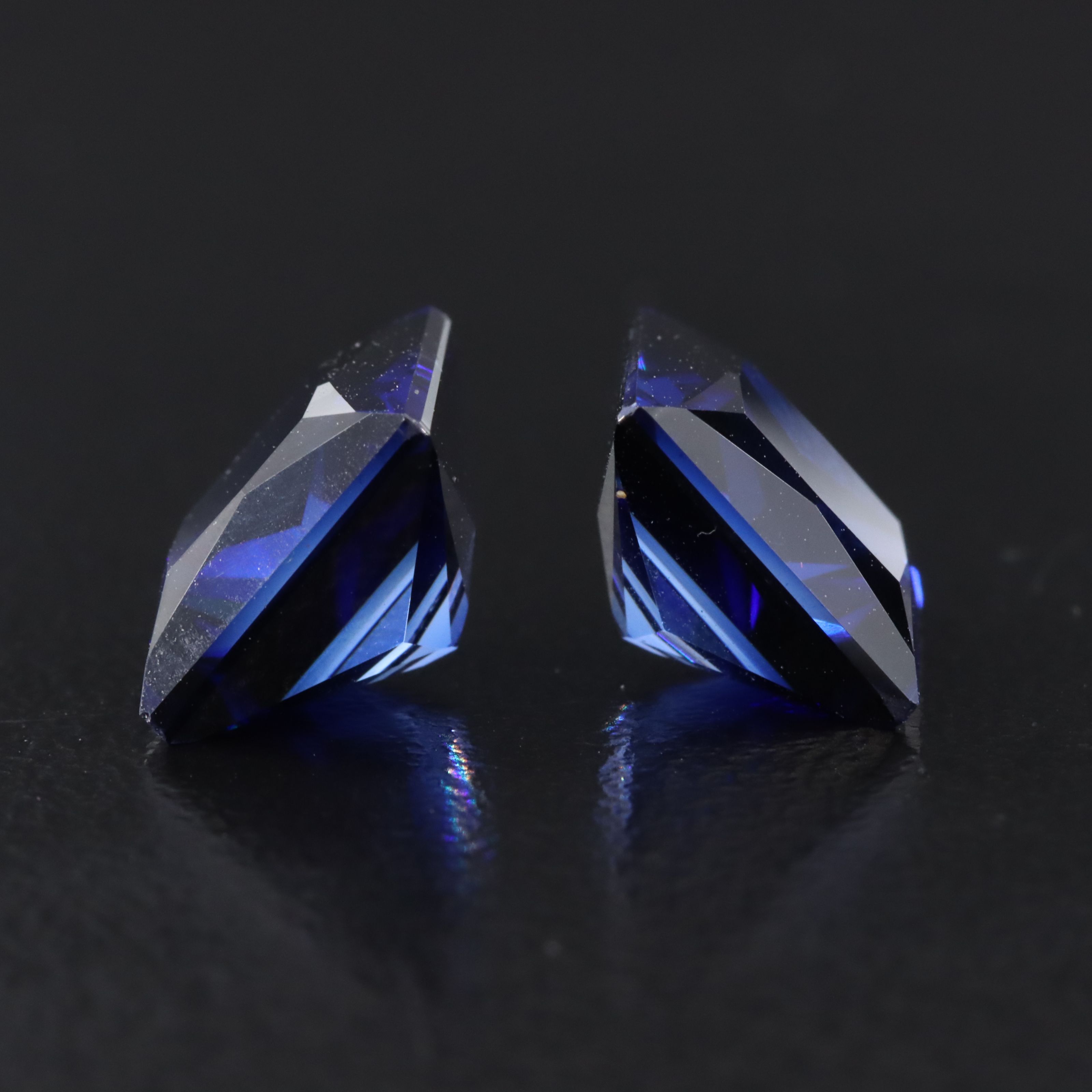 Loose 10.85 CTW Matched Pair Lab Grown Sapphires