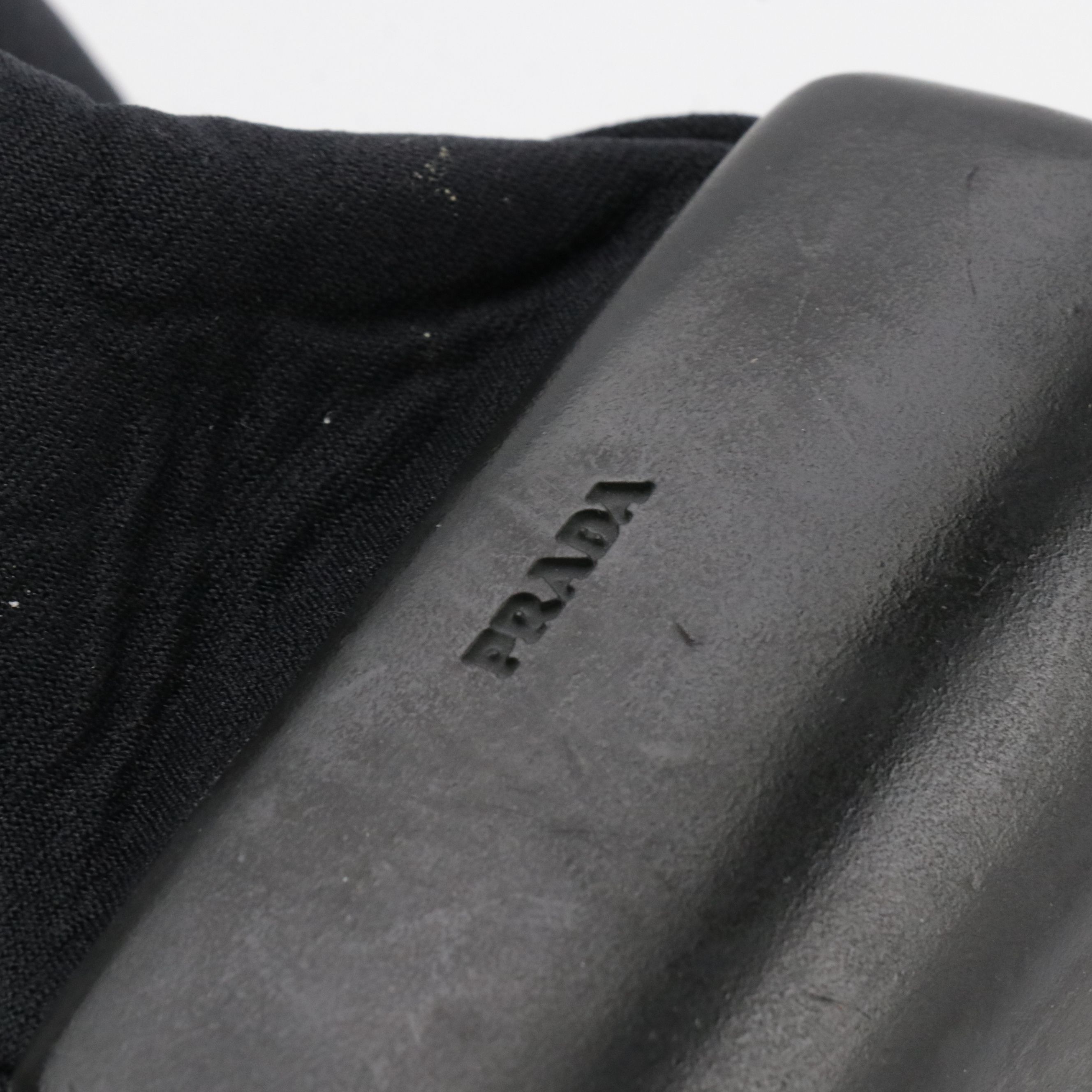 Prada Rubber Bumper Shoulder Bag B9487 in Neoprene and Calf Leather