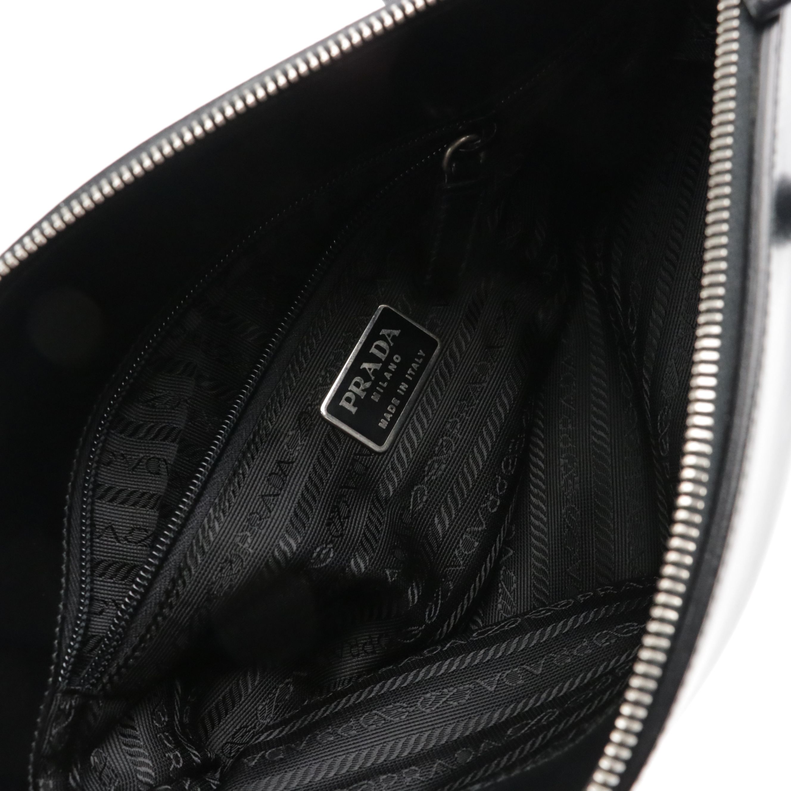 Prada Rubber Bumper Shoulder Bag B9487 in Neoprene and Calf Leather