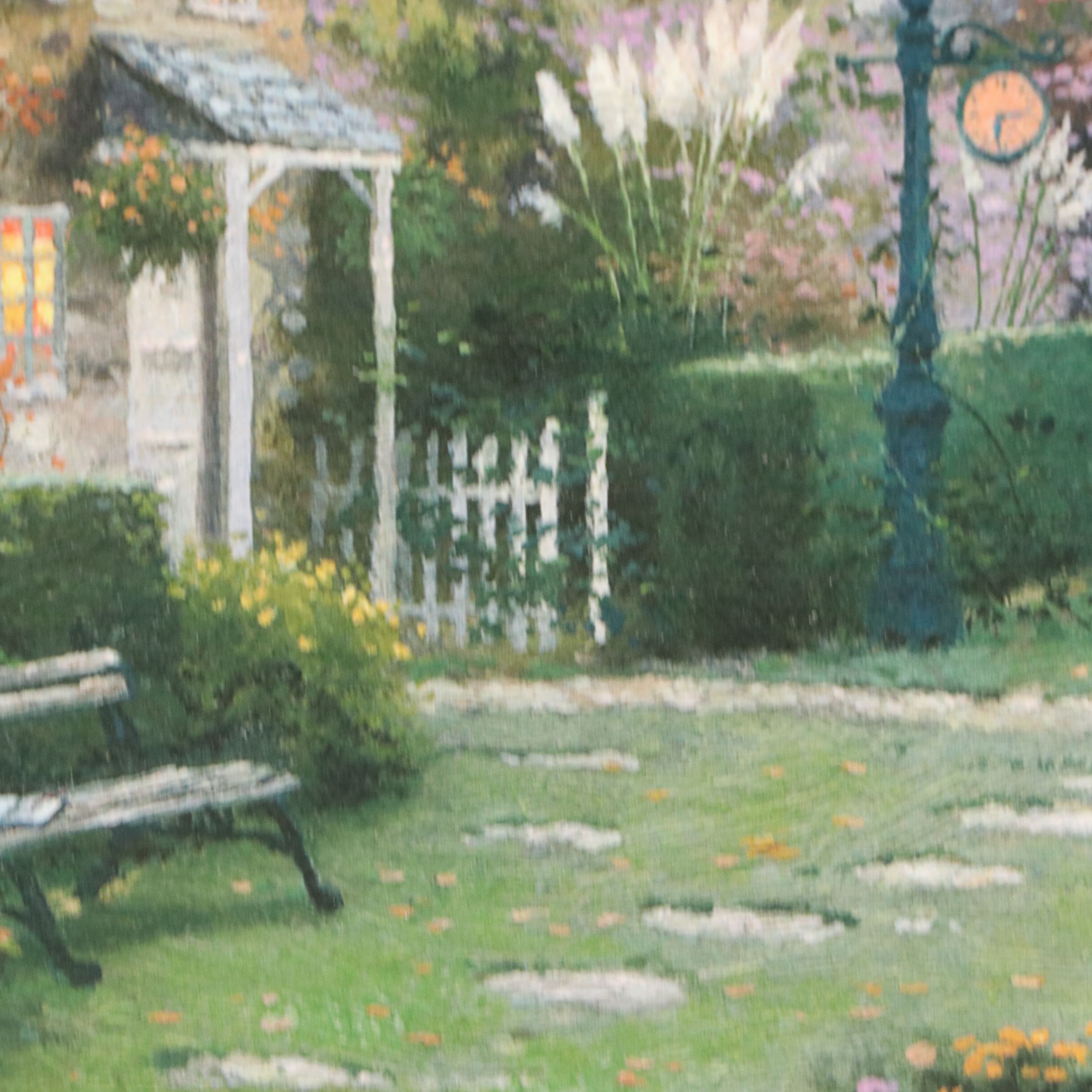 Offset Lithograph After Thomas Kinkade "Lamplight Brooke," 1998