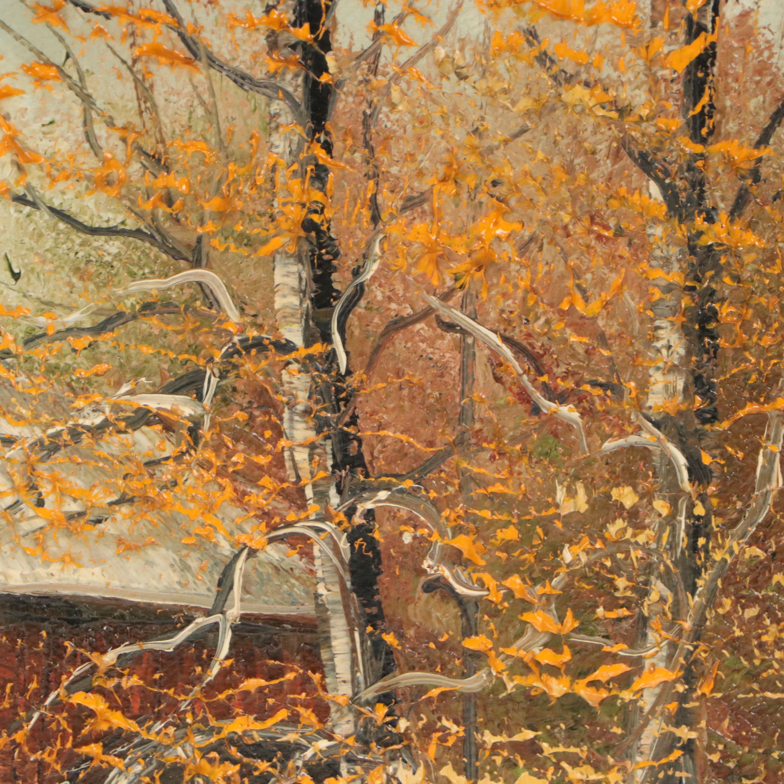 Hielene Furlong Oil Painting of Watermill, 1981