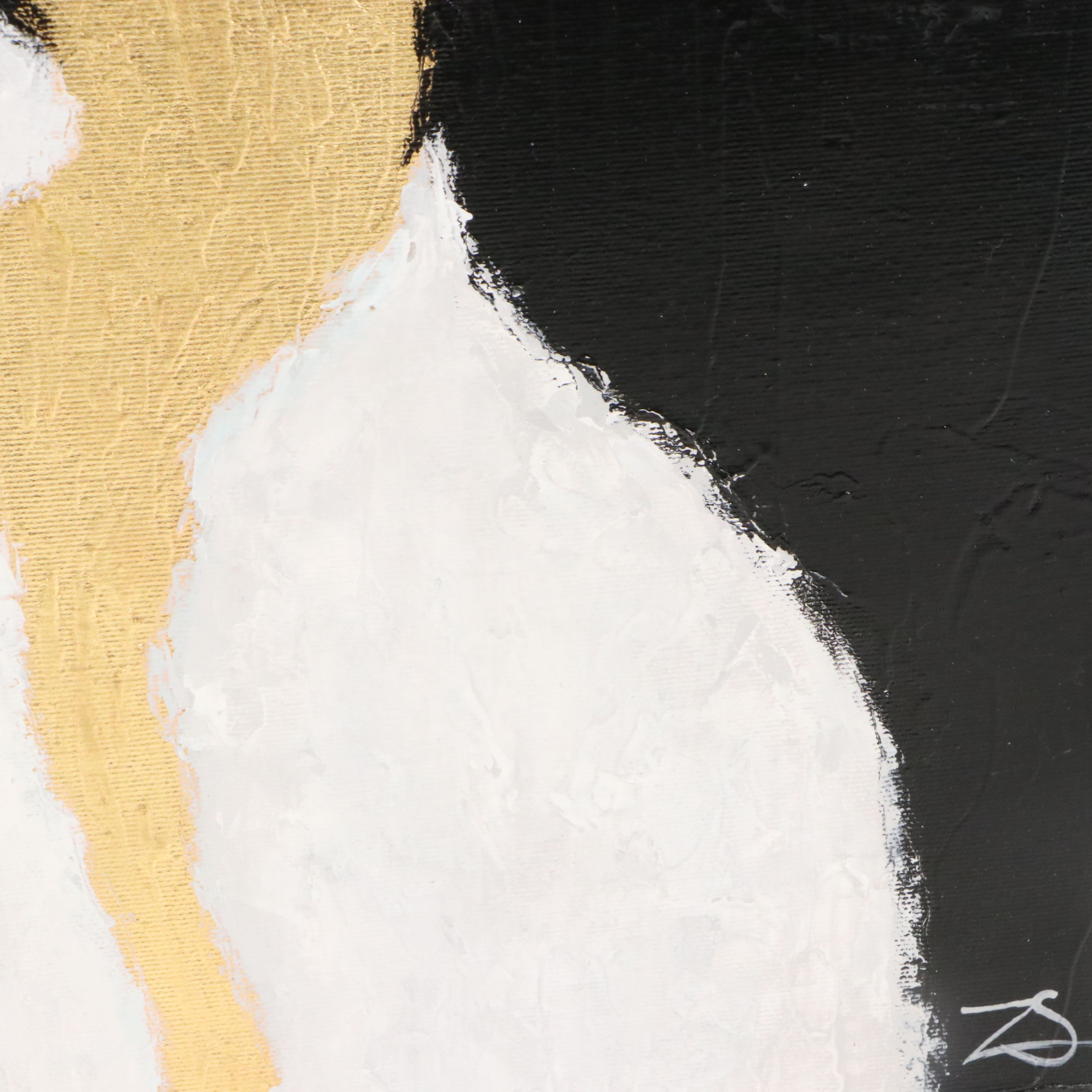 Acousart Abstract Acrylic Painting "With Grace and Ease," 21st Century