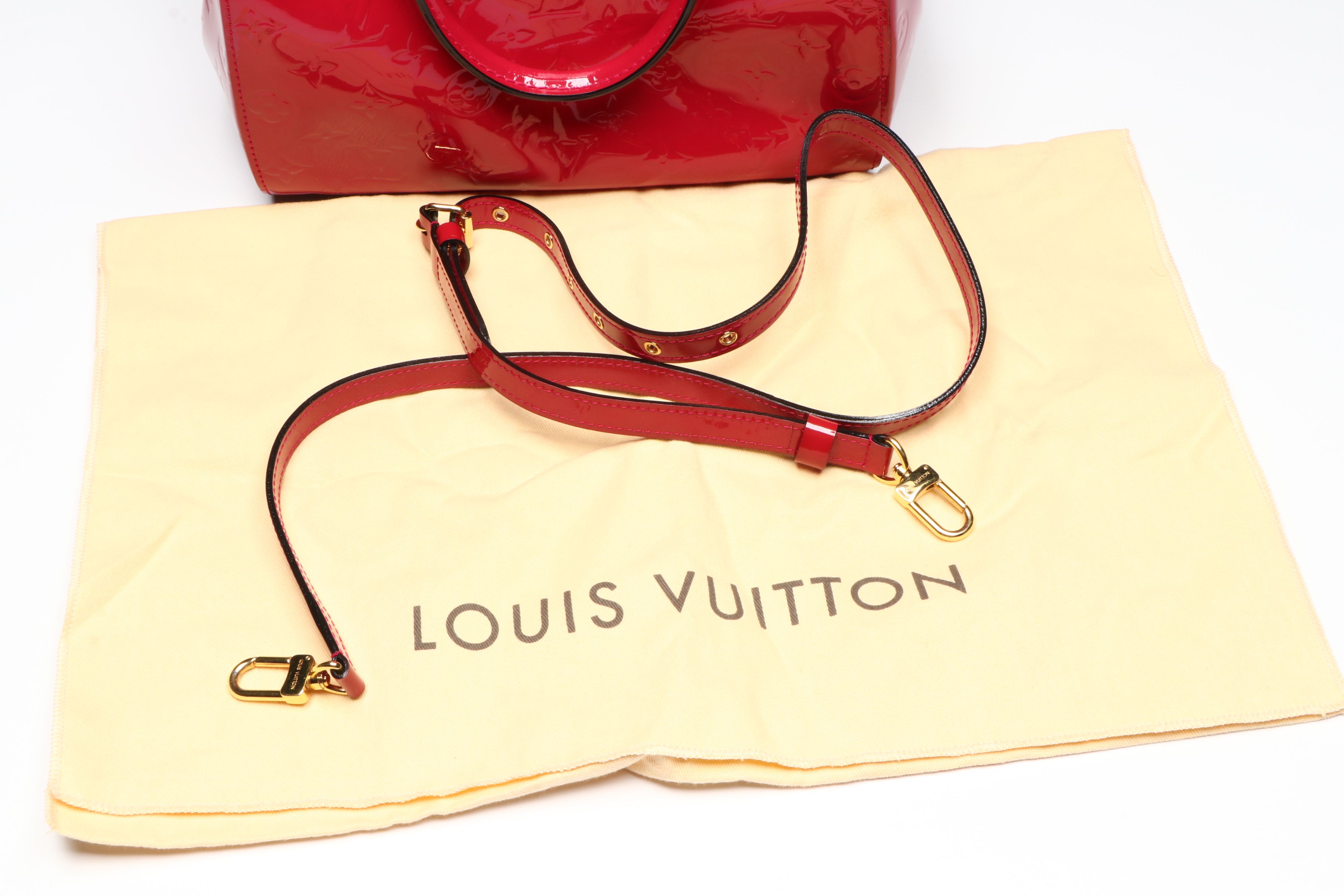 Louis Vuitton Montana Bag in Pomme d'Amour Monogram Vernis Leather