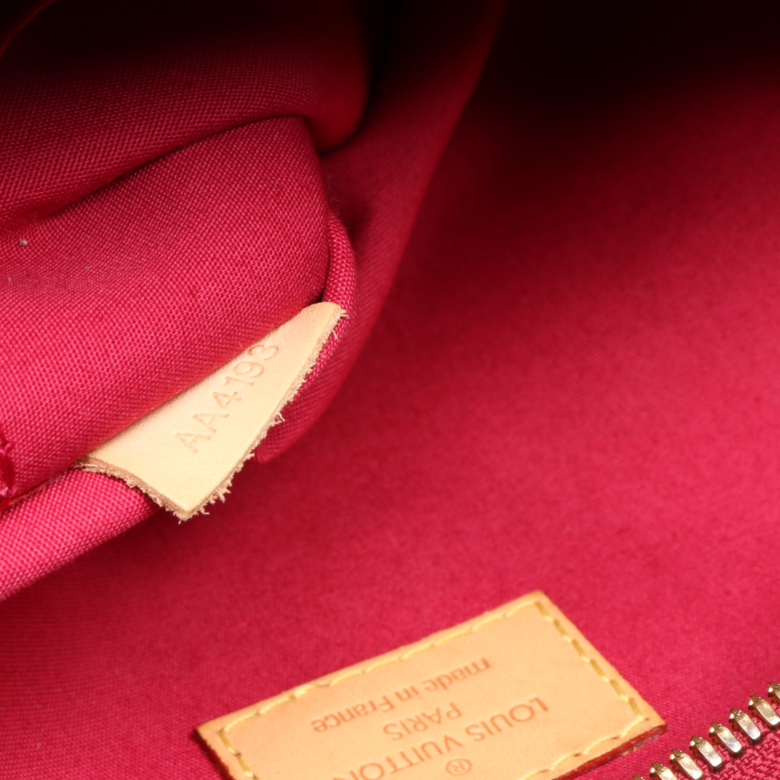 Louis Vuitton Montana Bag in Pomme d'Amour Monogram Vernis Leather