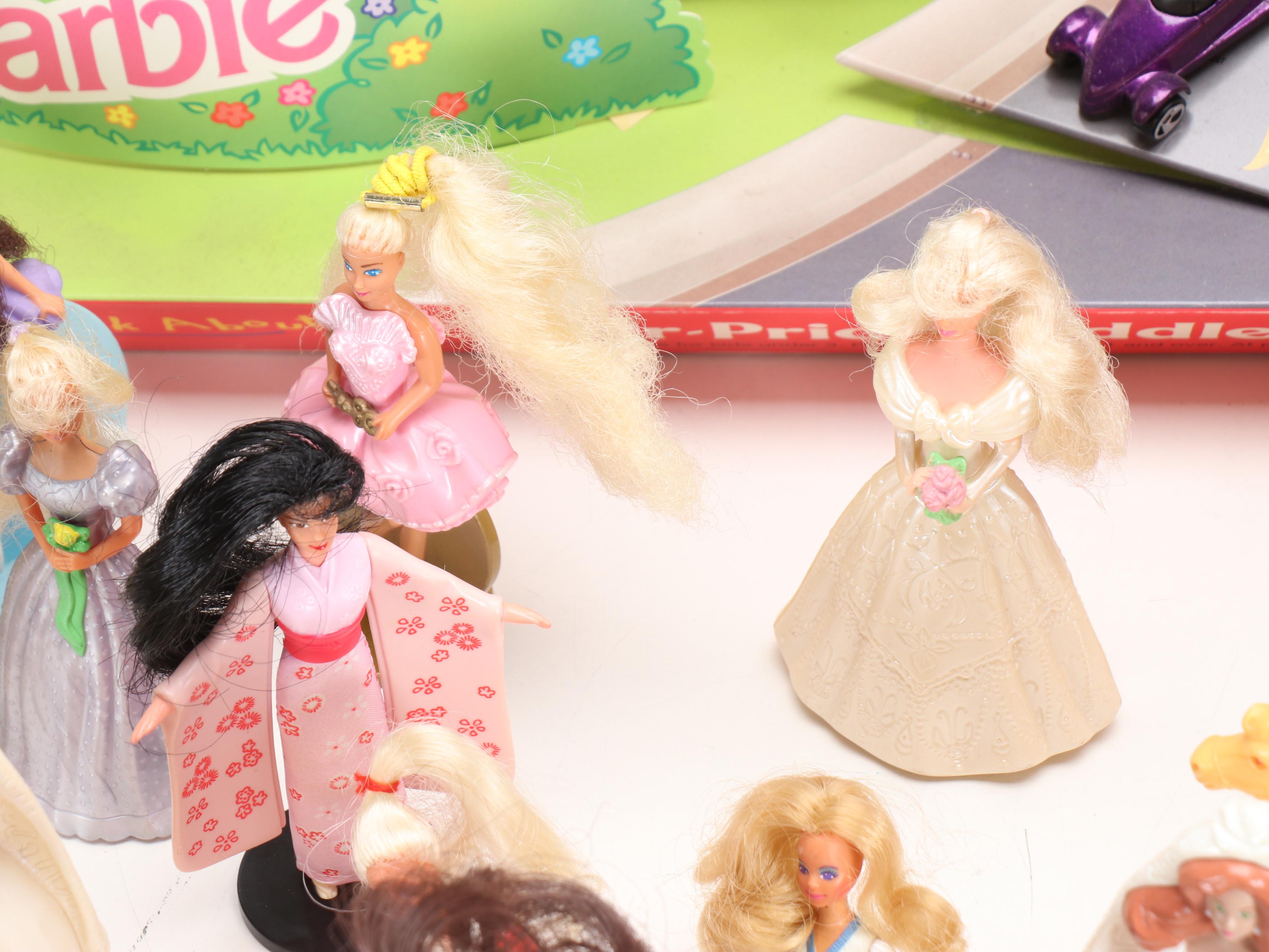 "Barbie or Hot Wheels" Happy Meal Sets with More Promotional Signs and Dolls